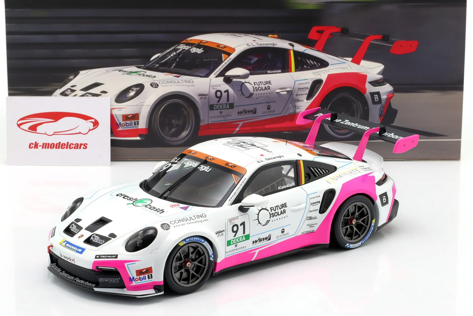 Porsche 911 GT3 Cup #91 Porsche Carrera Cup Deutschland 2025 G. Tüccaroglu 1:18 Ixo