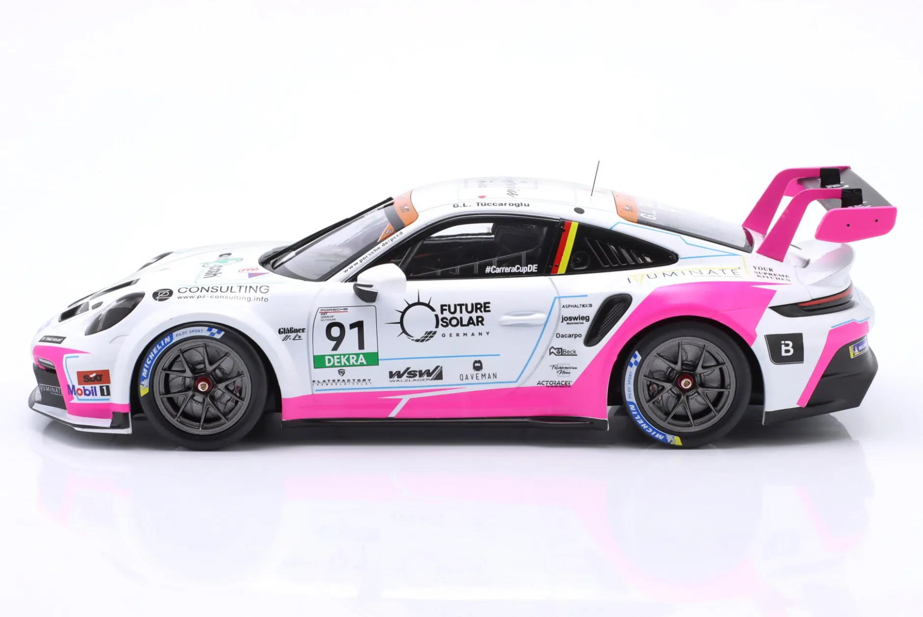 Porsche 911 GT3 Cup #91 Porsche Carrera Cup Deutschland 2025 G. Tüccaroglu 1:18 Ixo