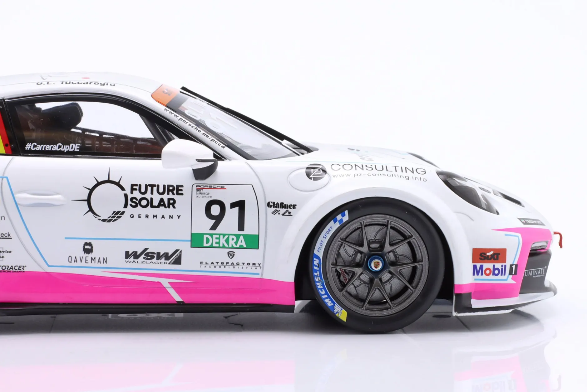 Porsche 911 GT3 Cup #91 Porsche Carrera Cup Deutschland 2025 G. Tüccaroglu 1:18 Ixo