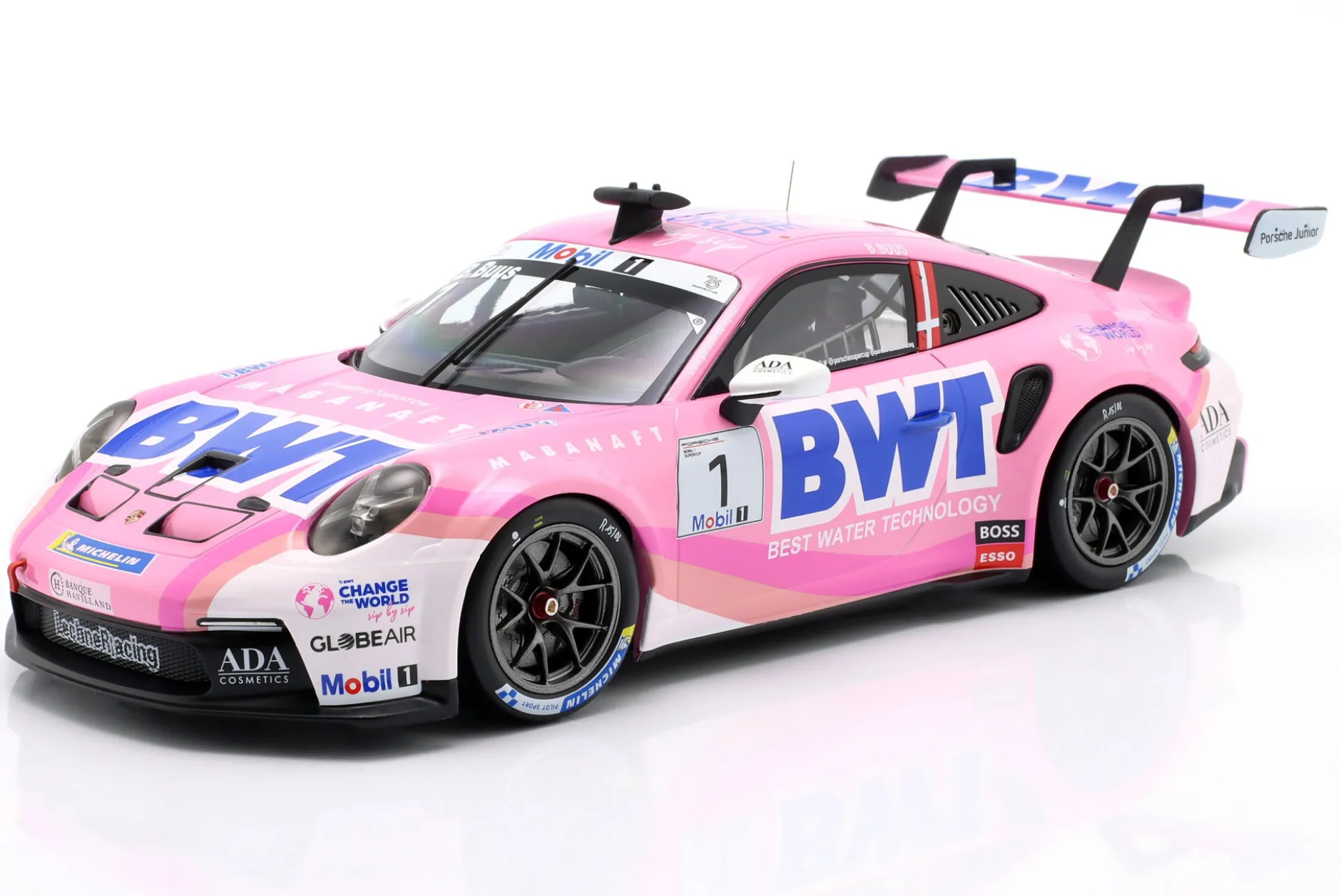 Porsche 911 GT3 Cup #1 Porsche Supercup Champion 2023 Bastian Buus 1:18 Ixo