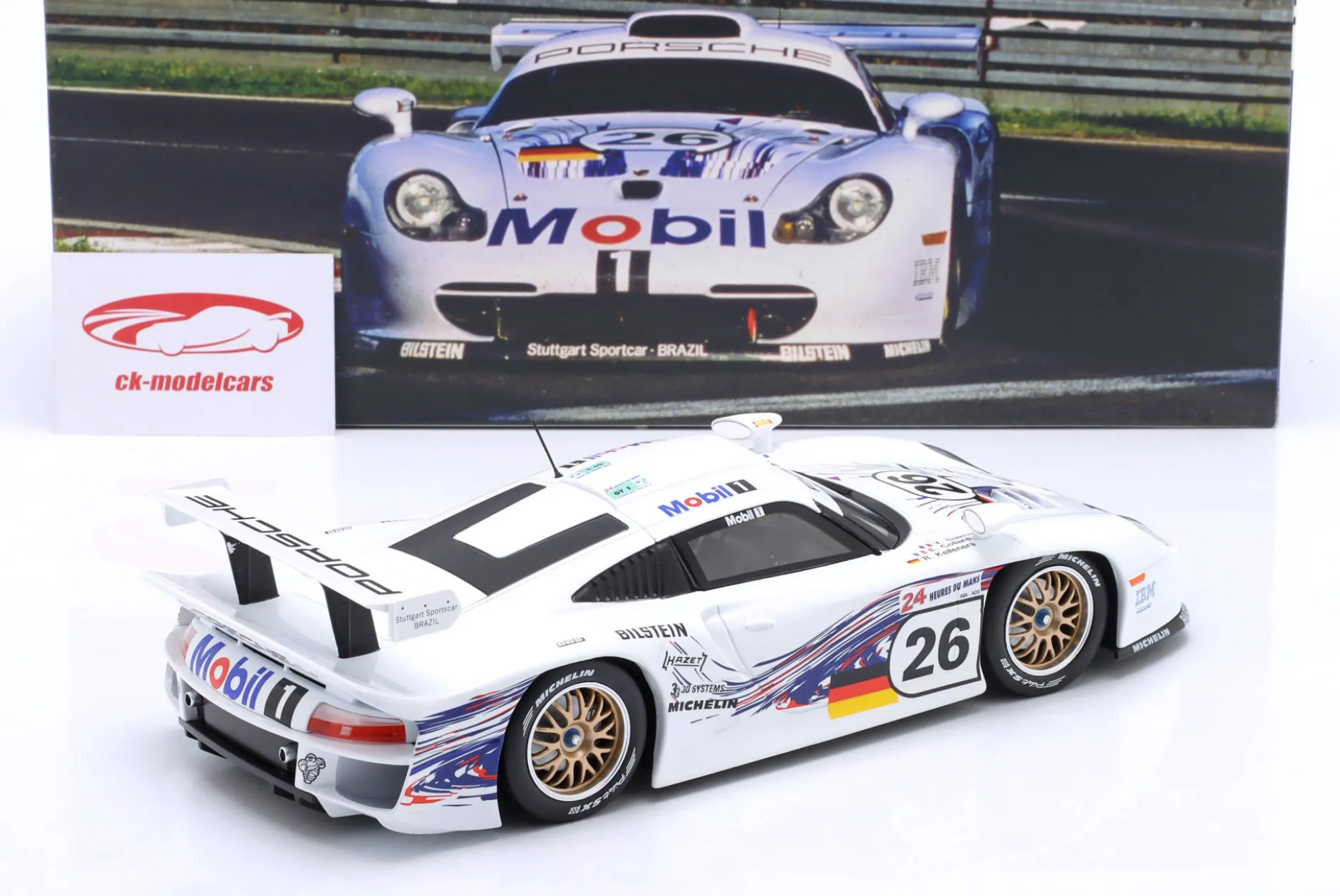 Porsche 911 GT1 #26 24h LeMans 1997 Collard, Kelleners, Dalmas 1:18 WERK83