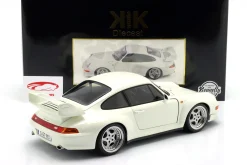 Porsche 911 (993) GT2 mit Speedline Felgen Baujahr 1996 weiß 1:12 KK-Scale