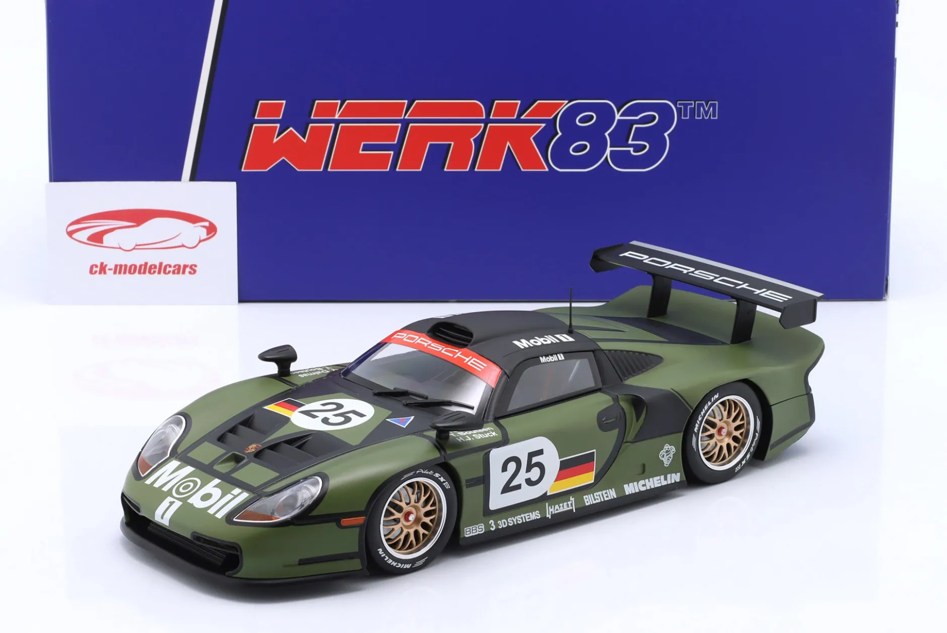 Porsche 911 GT1 #25 Pre-Qualifying 24h LeMans 1997 Porsche AG 1:18 WERK83