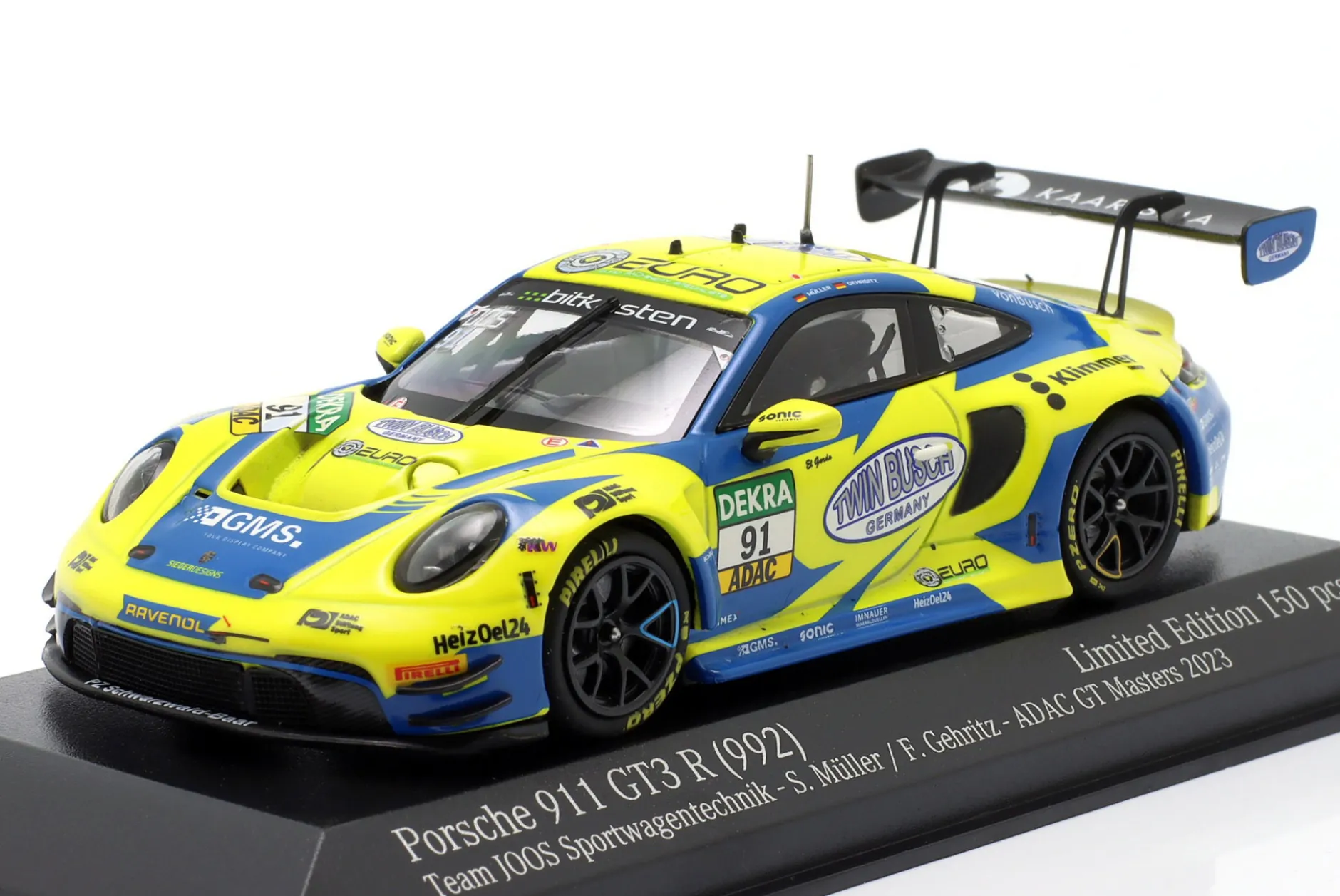 Porsche 911 GT3 R #91 ADAC GT Masters 2023 Gehrsitz, Müller 1:43 Minichamps