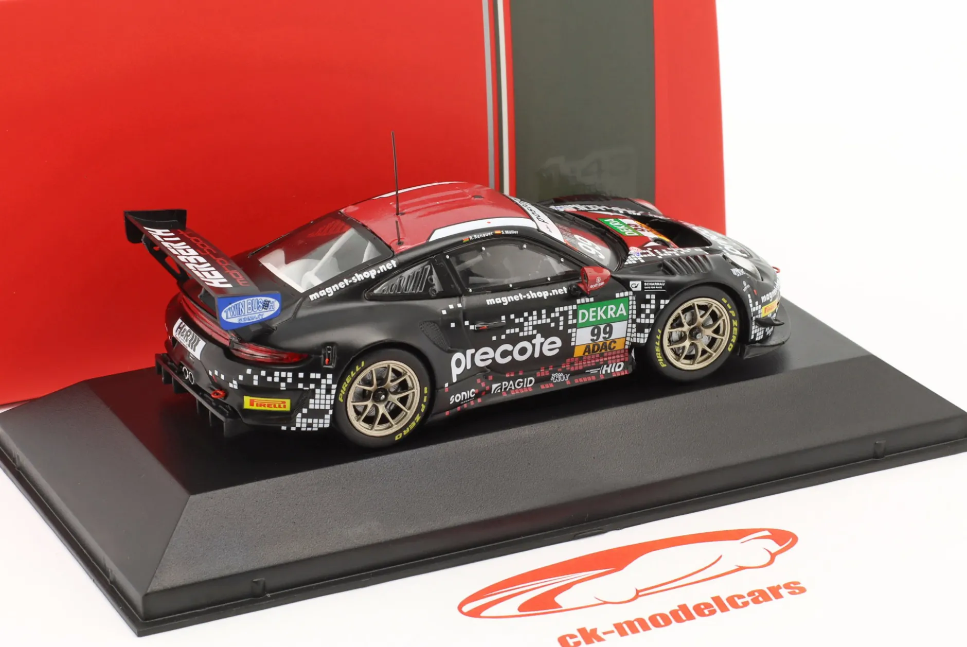 Porsche 911 GT3 R #99 ADAC GT-Masters 2020 Herberth Motorsport 1:43 Ixo