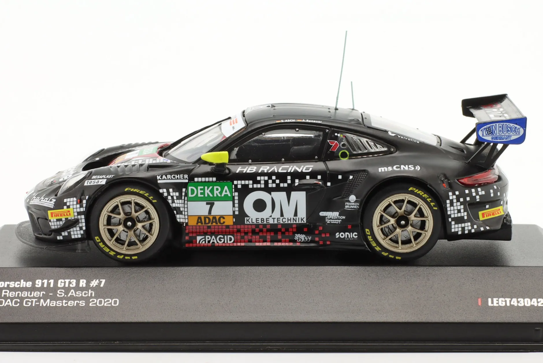 Porsche 911 GT3 R #7 ADAC GT-Masters 2020 Herberth Motorsport 1:43 Ixo