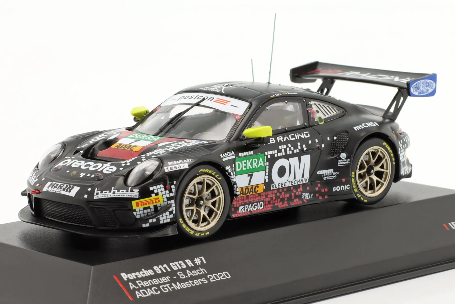 Porsche 911 GT3 R #7 ADAC GT-Masters 2020 Herberth Motorsport 1:43 Ixo