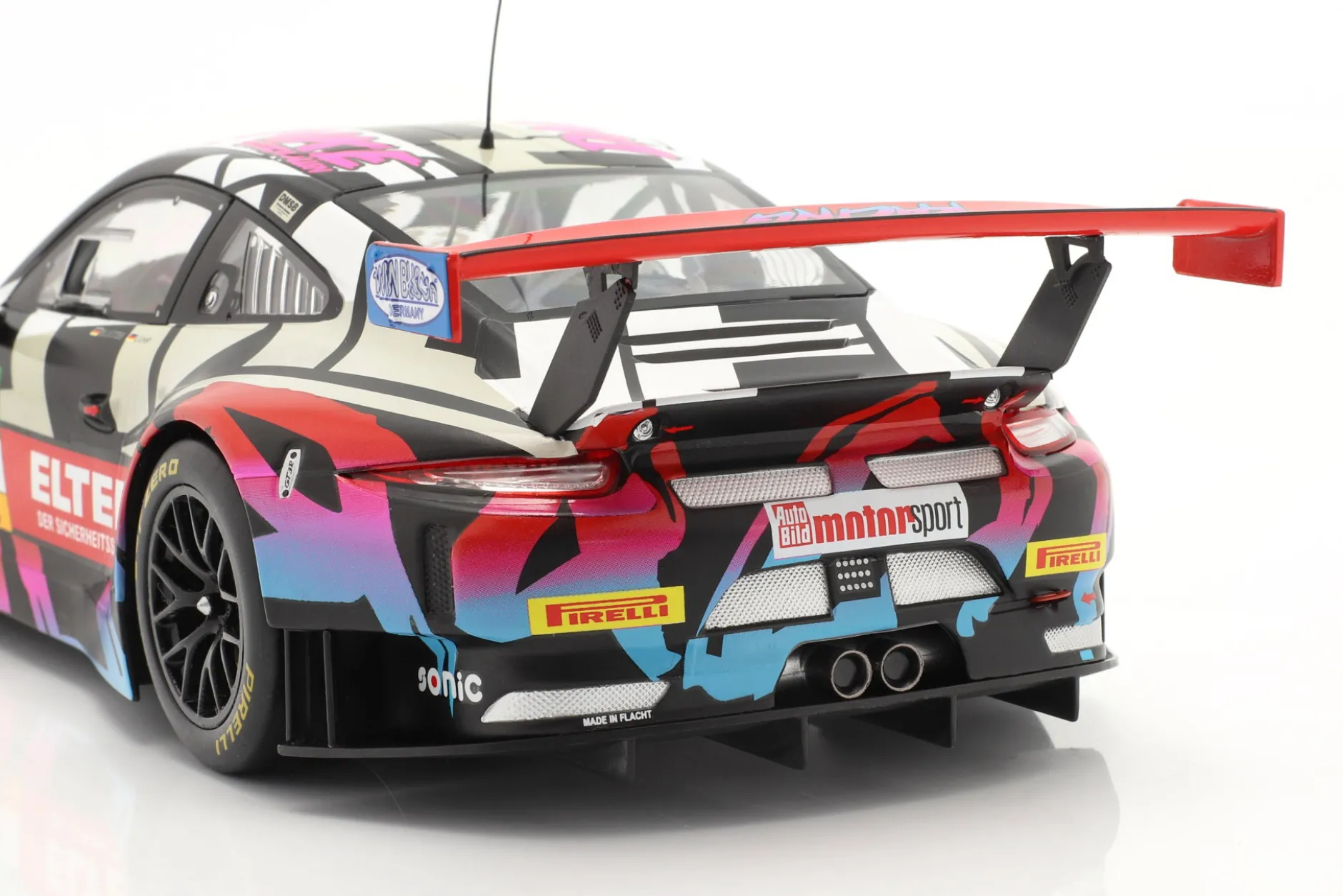 Porsche 911 (991) GT3 R #69 ADAC GT Masters Hockenheim 2018 Danke Fans 1:18 Ixo