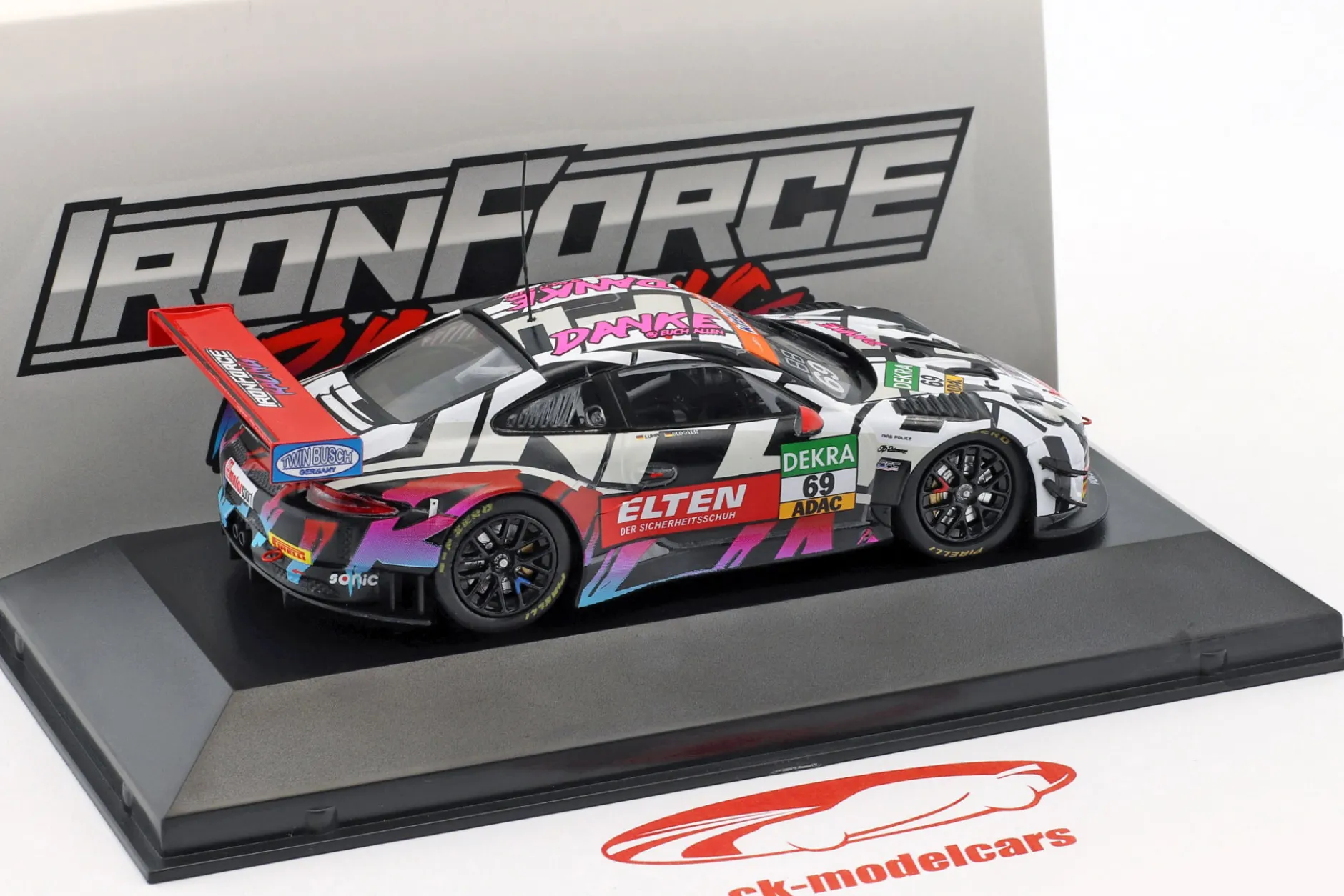 Porsche 911 (991) GT3 R #69 ADAC GT Masters Hockenheim 2018 Danke Fans 1:43 CMR
