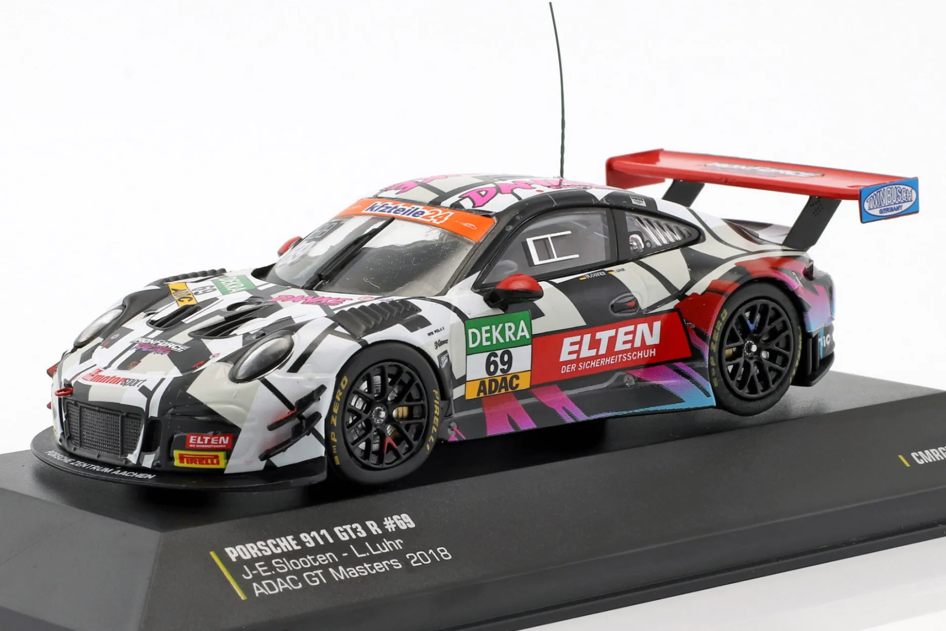 Porsche 911 (991) GT3 R #69 ADAC GT Masters Hockenheim 2018 Danke Fans 1:43 CMR