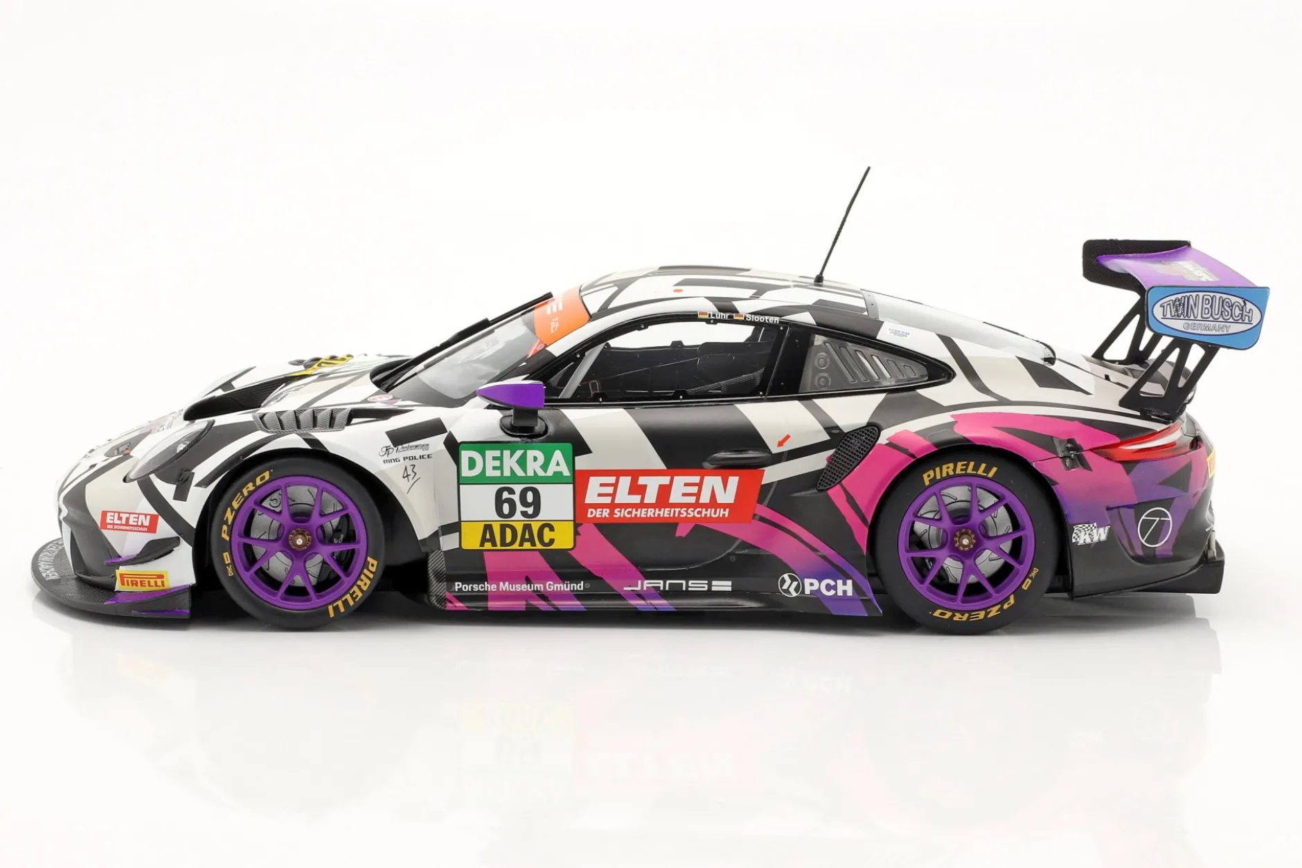 Porsche 911 GT3 R #69 ADAC GT Masters 2019 Iron Force 1:18 Minichamps