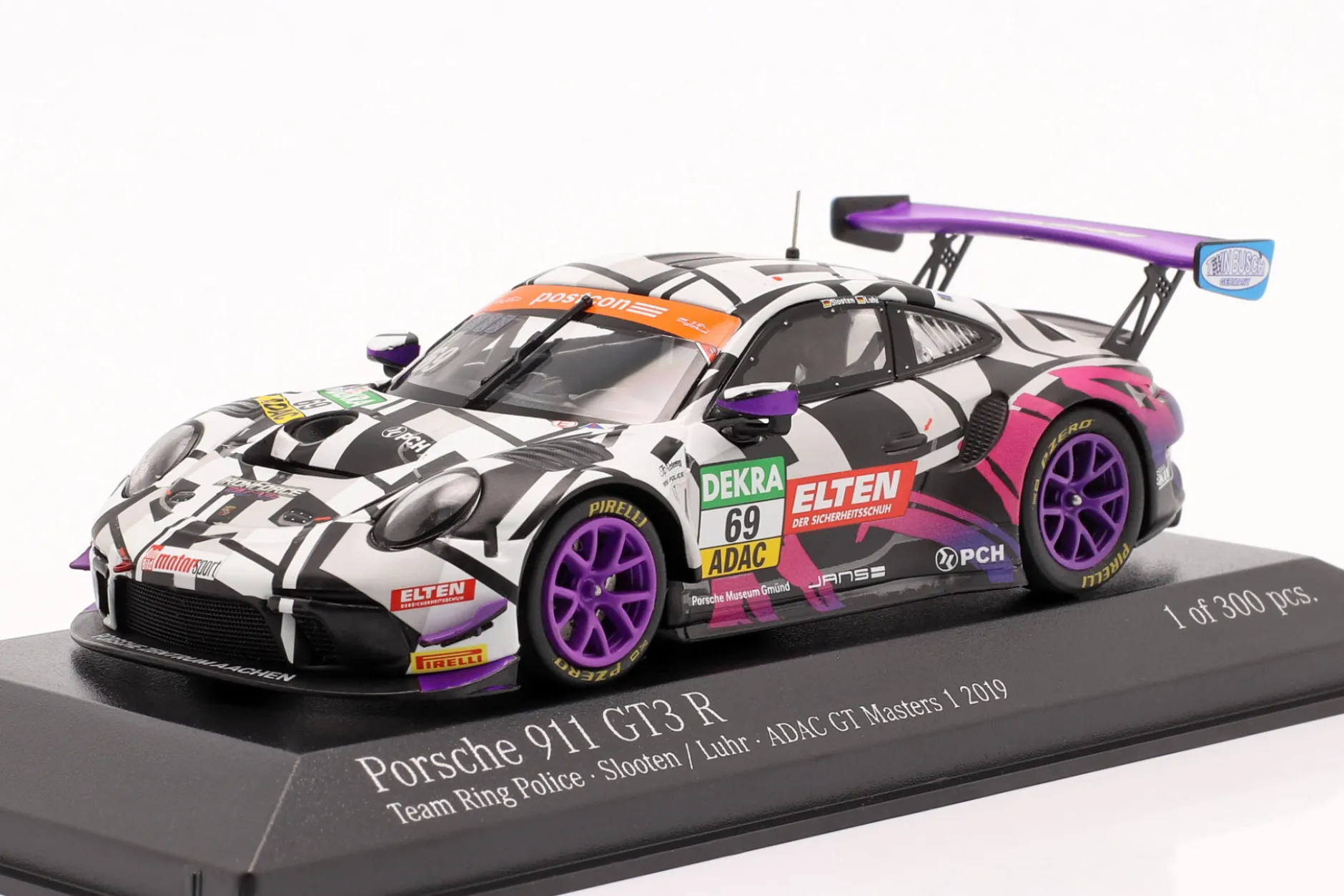 Porsche 911 GT3 R #69 ADAC GT Masters 2019 Iron Force 1:43 Minichamps