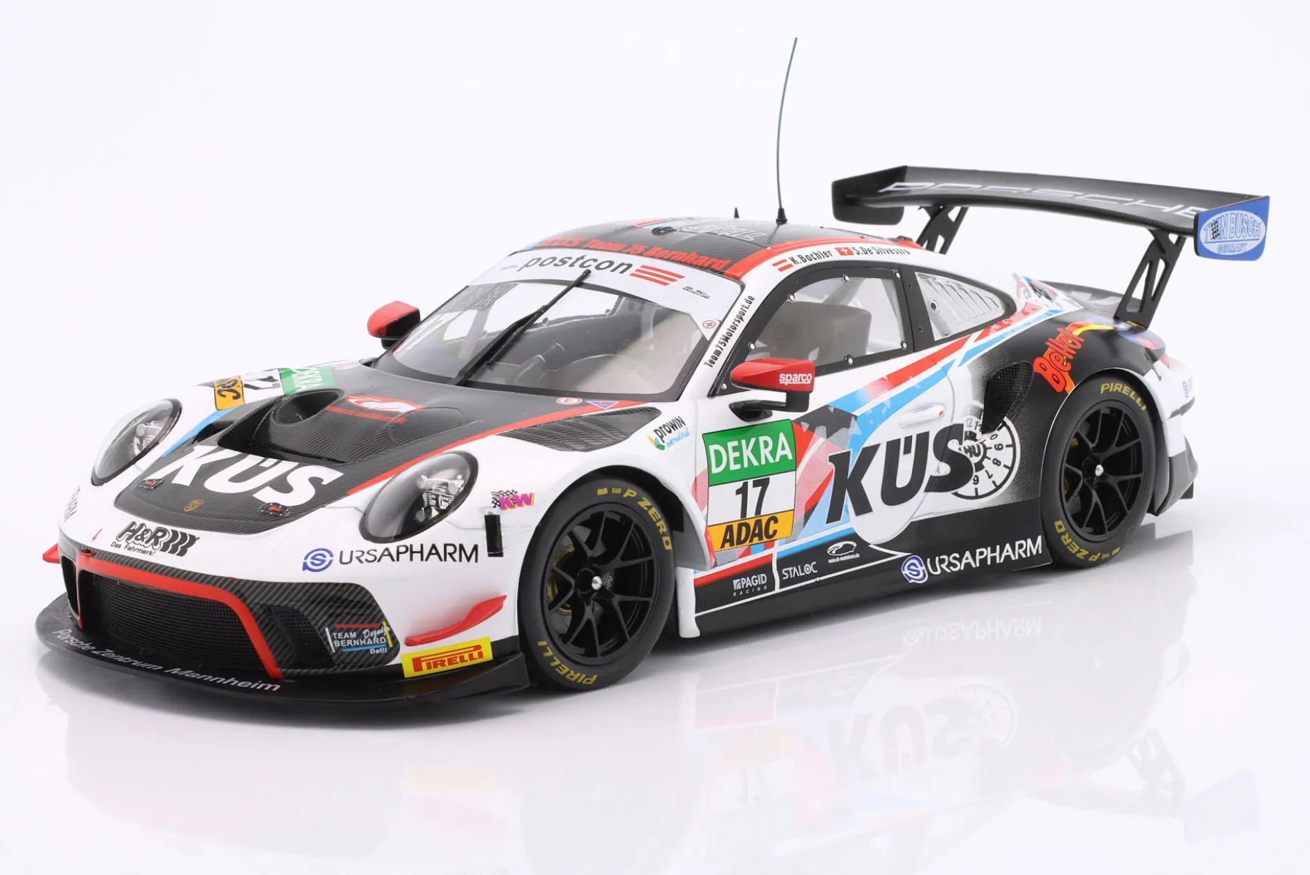 Porsche 911 GT3 R #17 ADAC GT Masters 2020 KÜS Team75 Bellof Tribute 1:18 Ixo