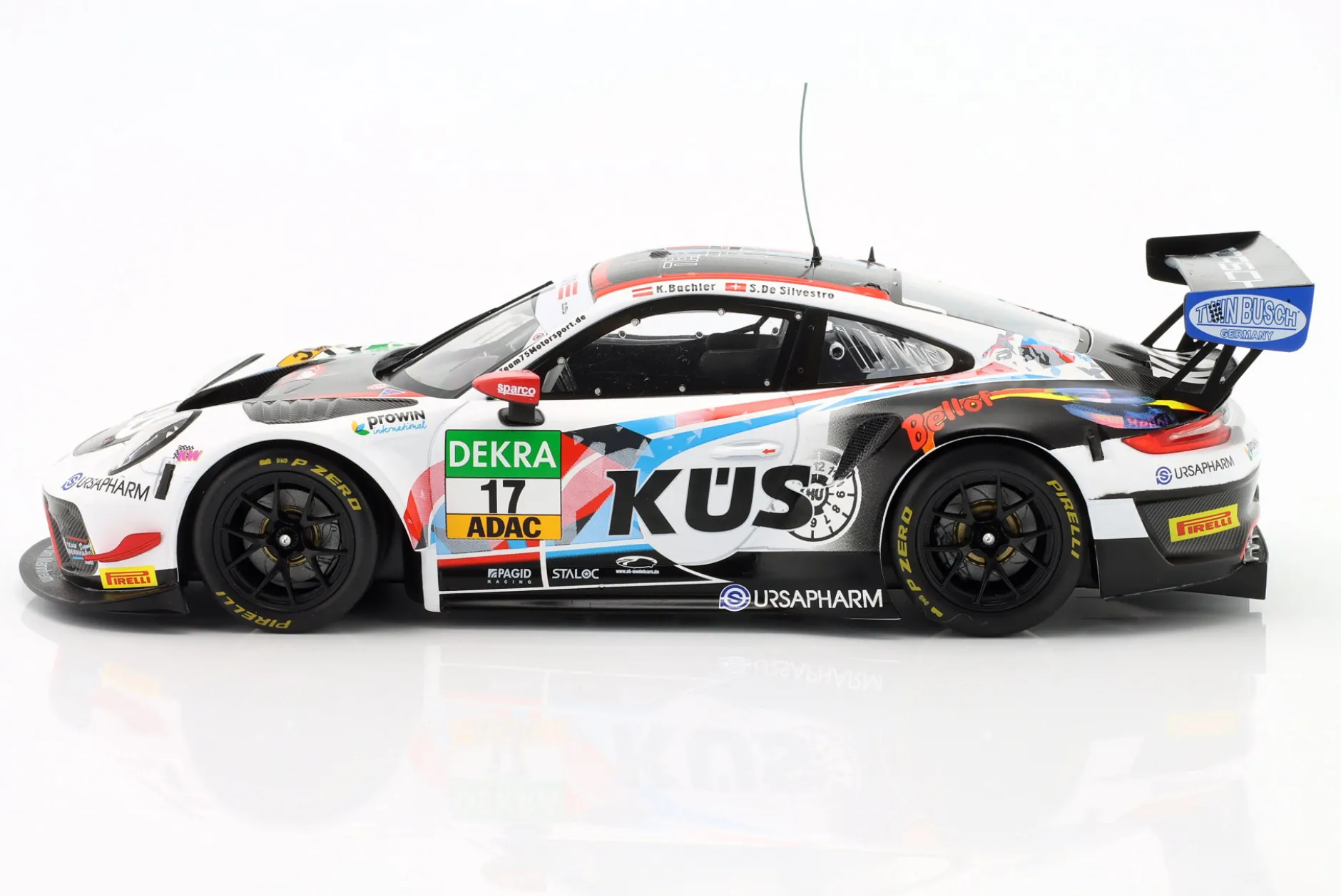 Porsche 911 GT3 R #17 ADAC GT Masters 2020 KÜS Team75 Bellof Tribute 1:18 Ixo