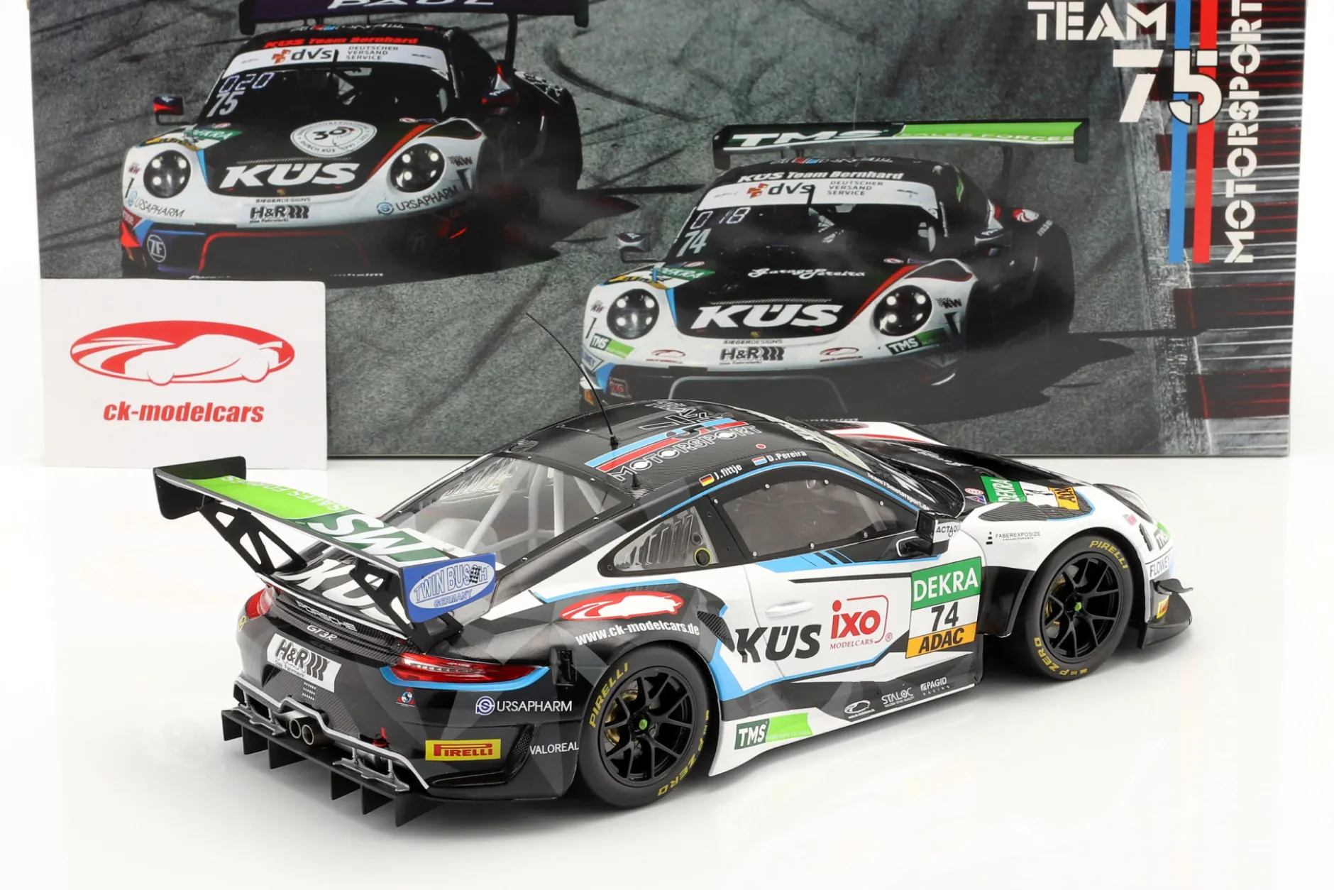Porsche 911 GT3 R #74 ADAC GT Masters 2021 KÜS Team75 Bernhard 1:18 Ixo