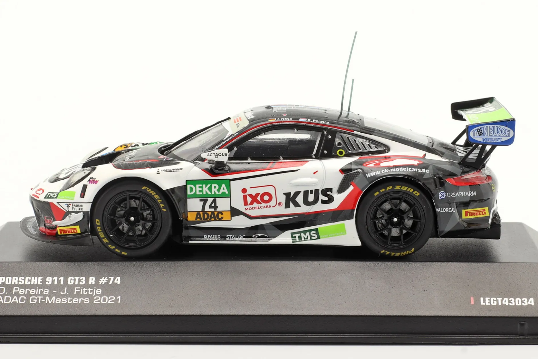 Porsche 911 GT3 R #74 ADAC GT Masters 2021 KÜS Team75 Bernhard 1:43 Ixo