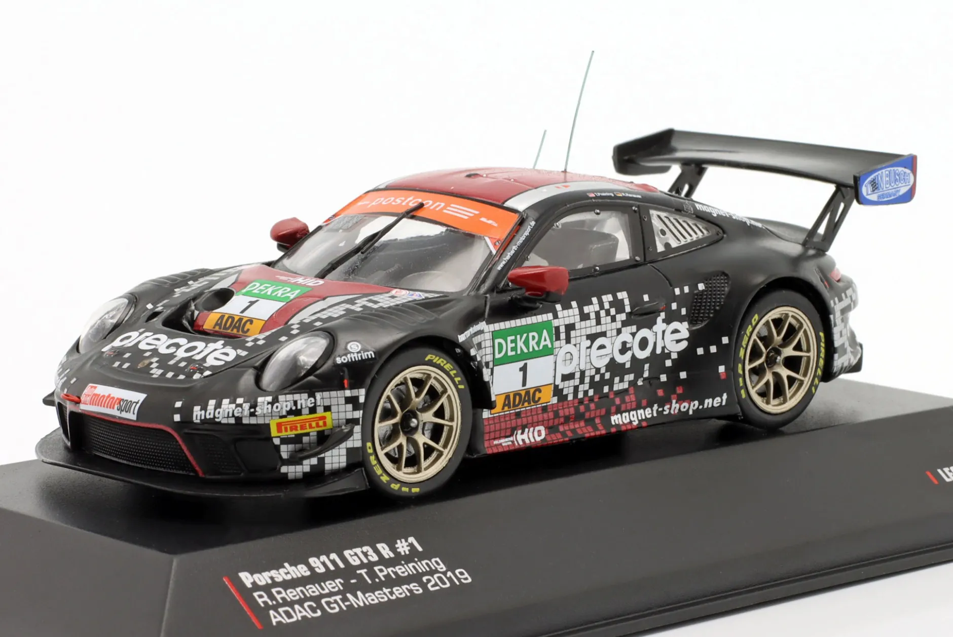 Porsche 911 GT3 R #1 ADAC GT Masters 2019 Renauer, Preining 1:43 Ixo