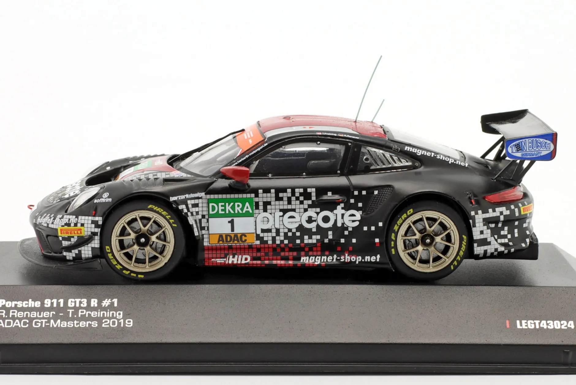 Porsche 911 GT3 R #1 ADAC GT Masters 2019 Renauer, Preining 1:43 Ixo