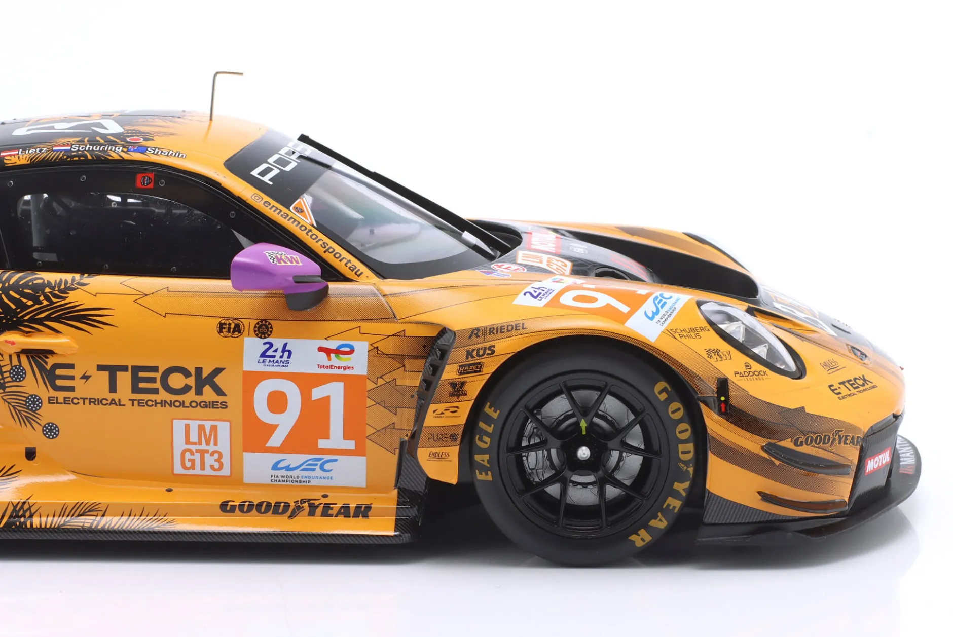 Porsche 911 GT3 R #91 Class Winner 24h LeMans 2024 Lietz, Schuring, Shahin 1:18 Ixo