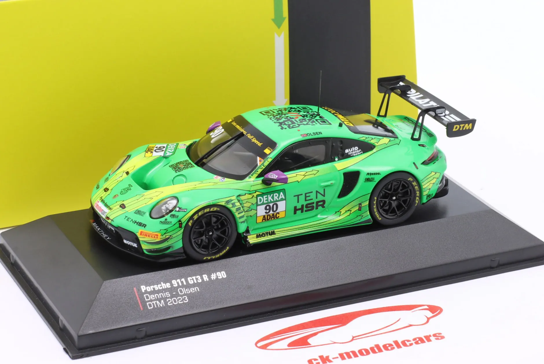 Porsche 911 GT3 R #90 DTM 2023 Dennis Olsen Manthey Grello 1:43 Ixo