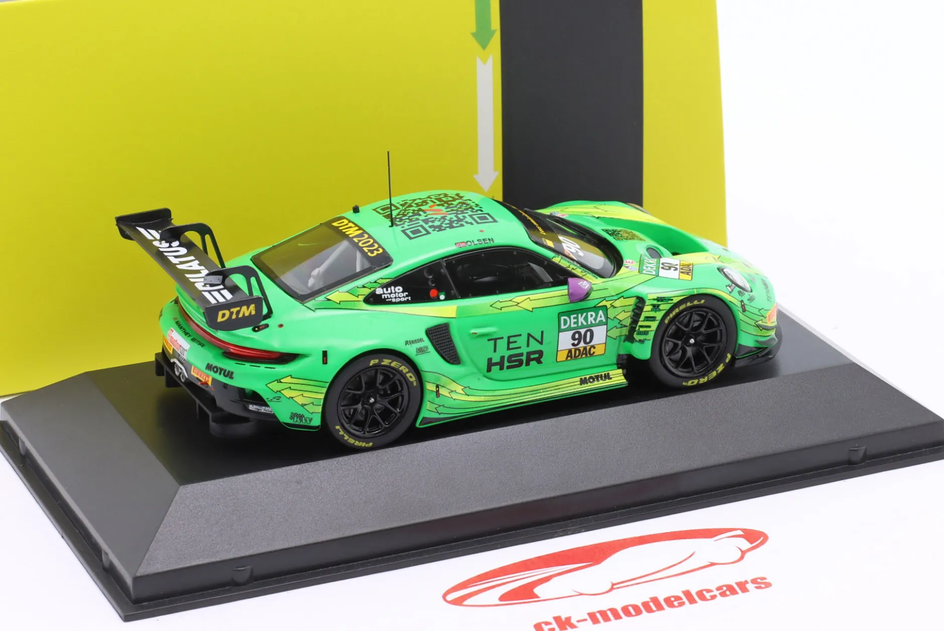 Porsche 911 GT3 R #90 DTM 2023 Dennis Olsen Manthey Grello 1:43 Ixo