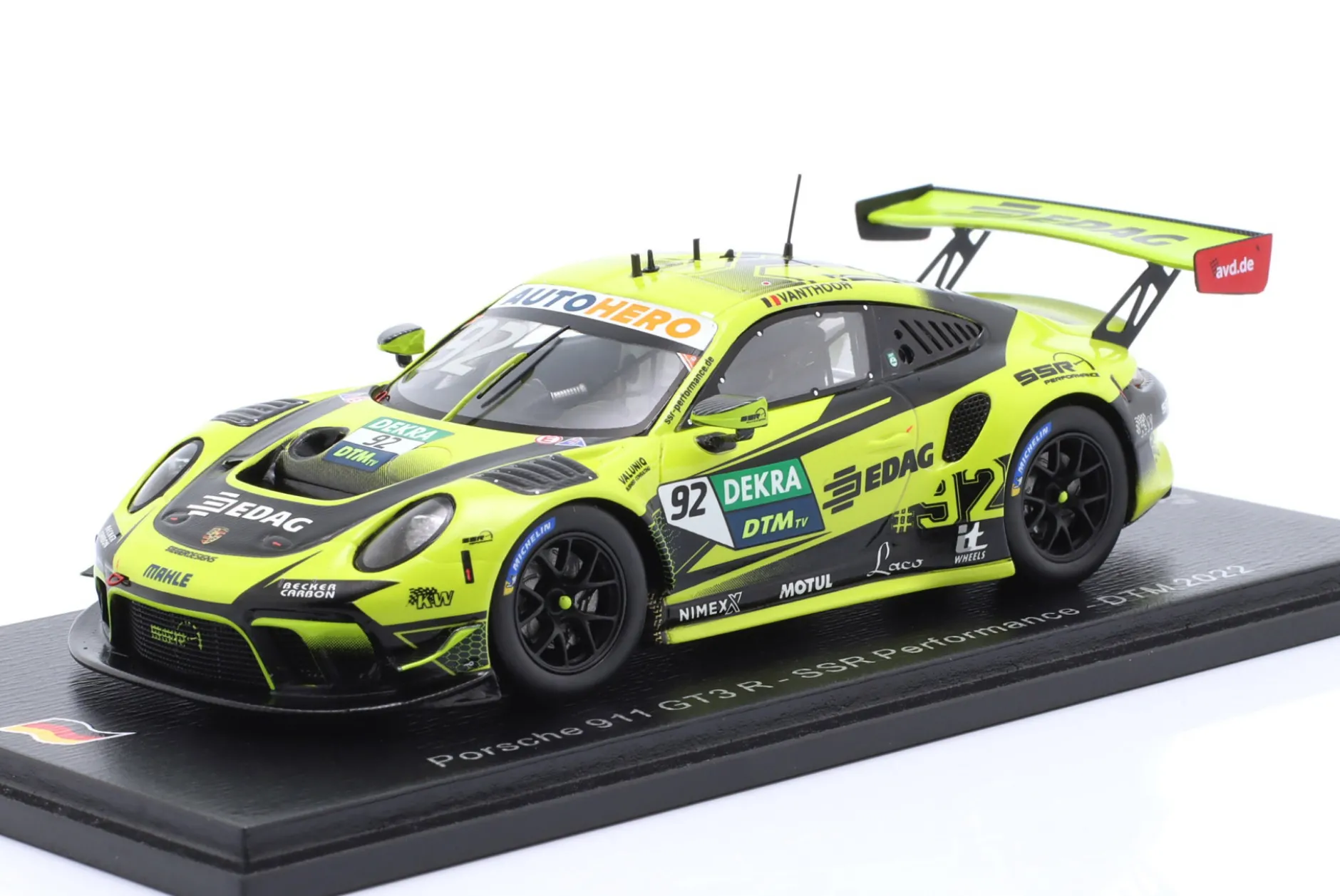 Porsche 911 GT3 R #92 DTM 2022 Laurens Vanthoor 1:43 Spark