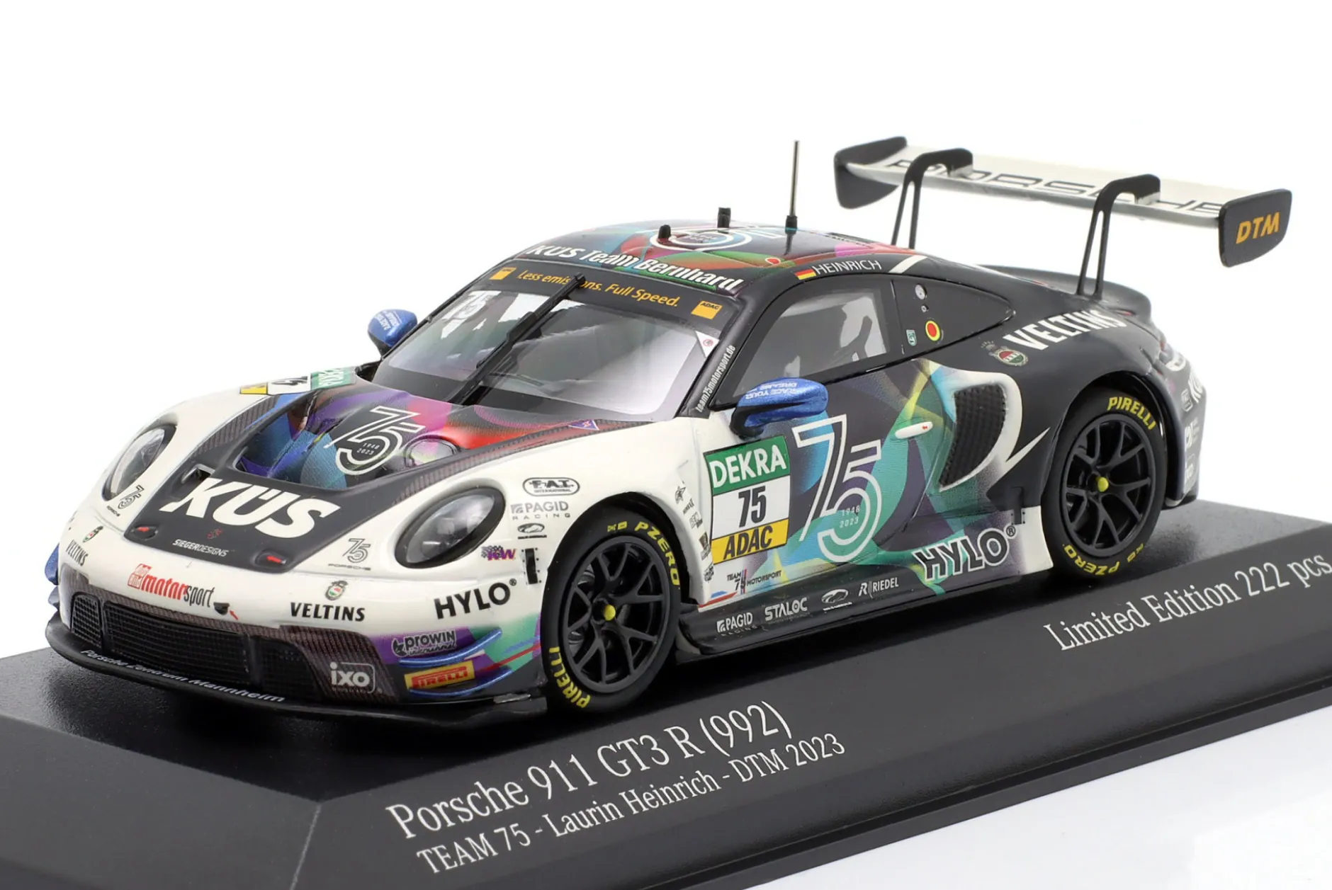 Porsche 911 (992) GT3 R #75 DTM 2023 Laurin Heinrich 1:43 Minichamps