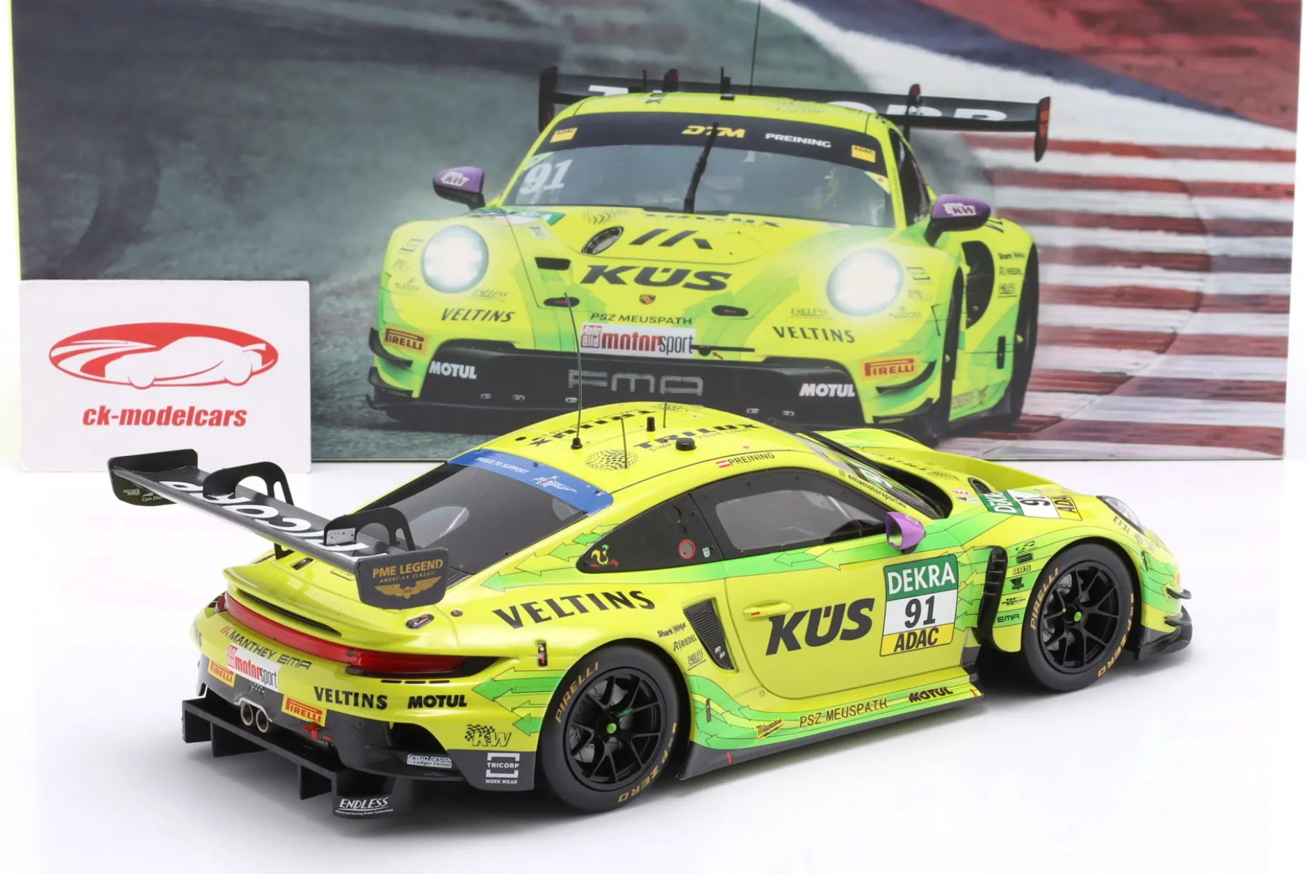 Porsche 911 GT3 R #91 DTM 2025 Thomas Preining Manthey Grello 1:18 Ixo