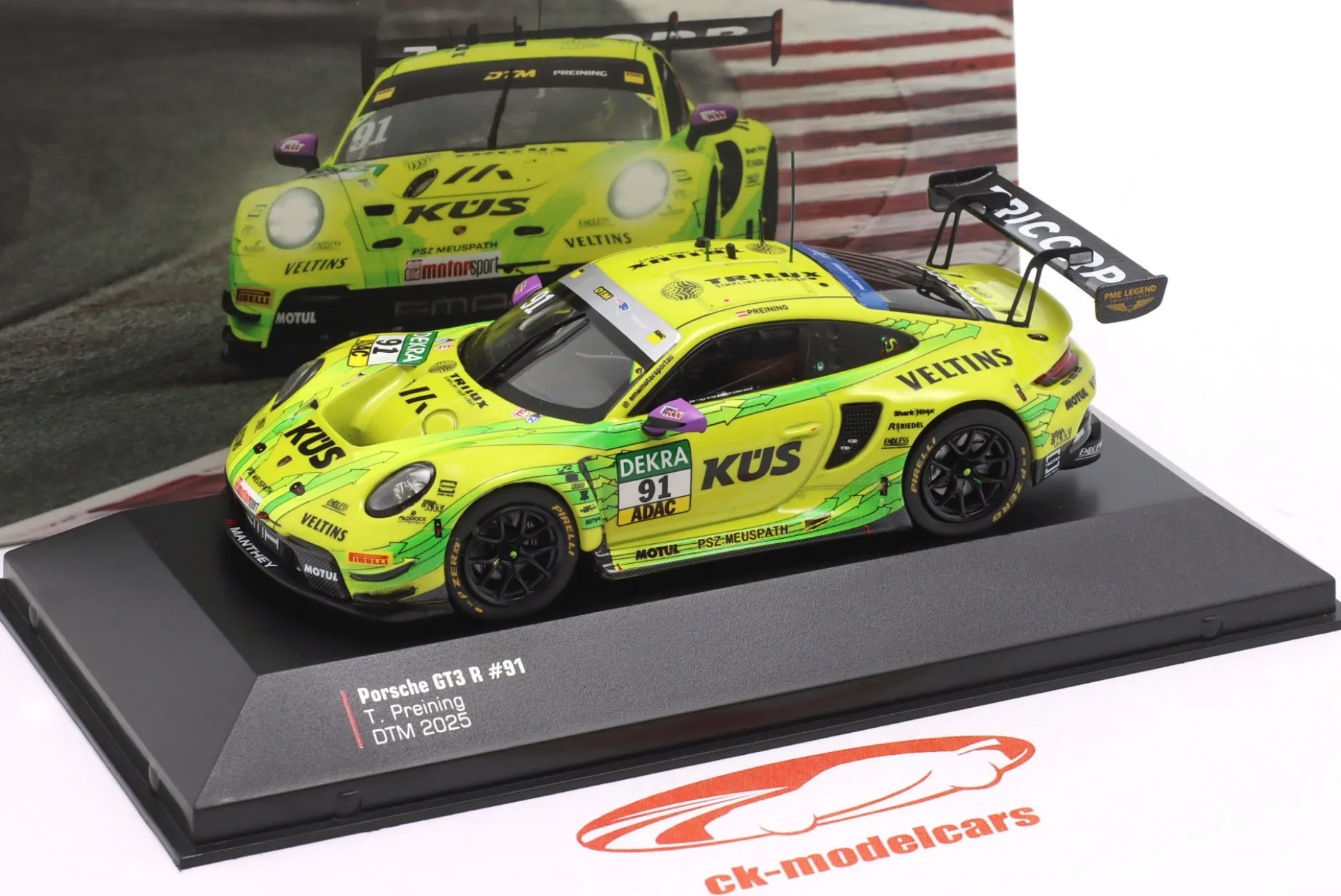 Porsche 911 GT3 R #91 DTM 2025 Thomas Preining Manthey Grello 1:43 Ixo