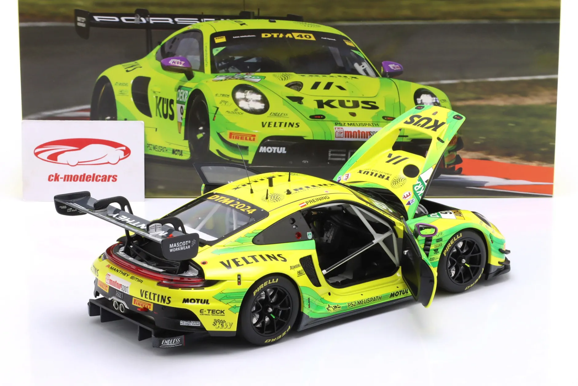 Porsche 911 GT3 R #91 DTM 2024 Thomas Preining Manthey Grello 1:18 Minichamps