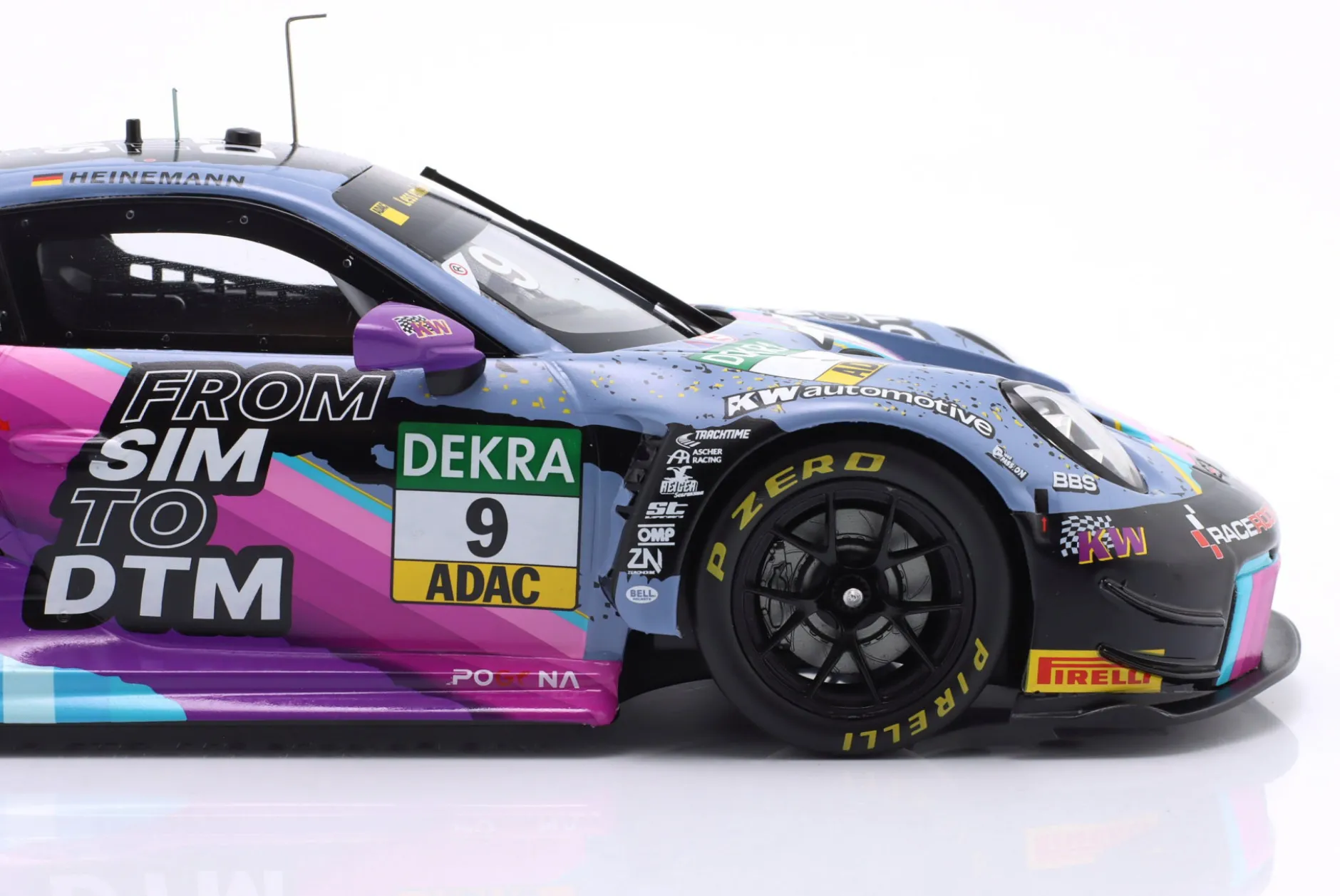 Porsche 911 (992) GT3 R #9 DTM 2023 Tim Heinemann 1:18 Ixo