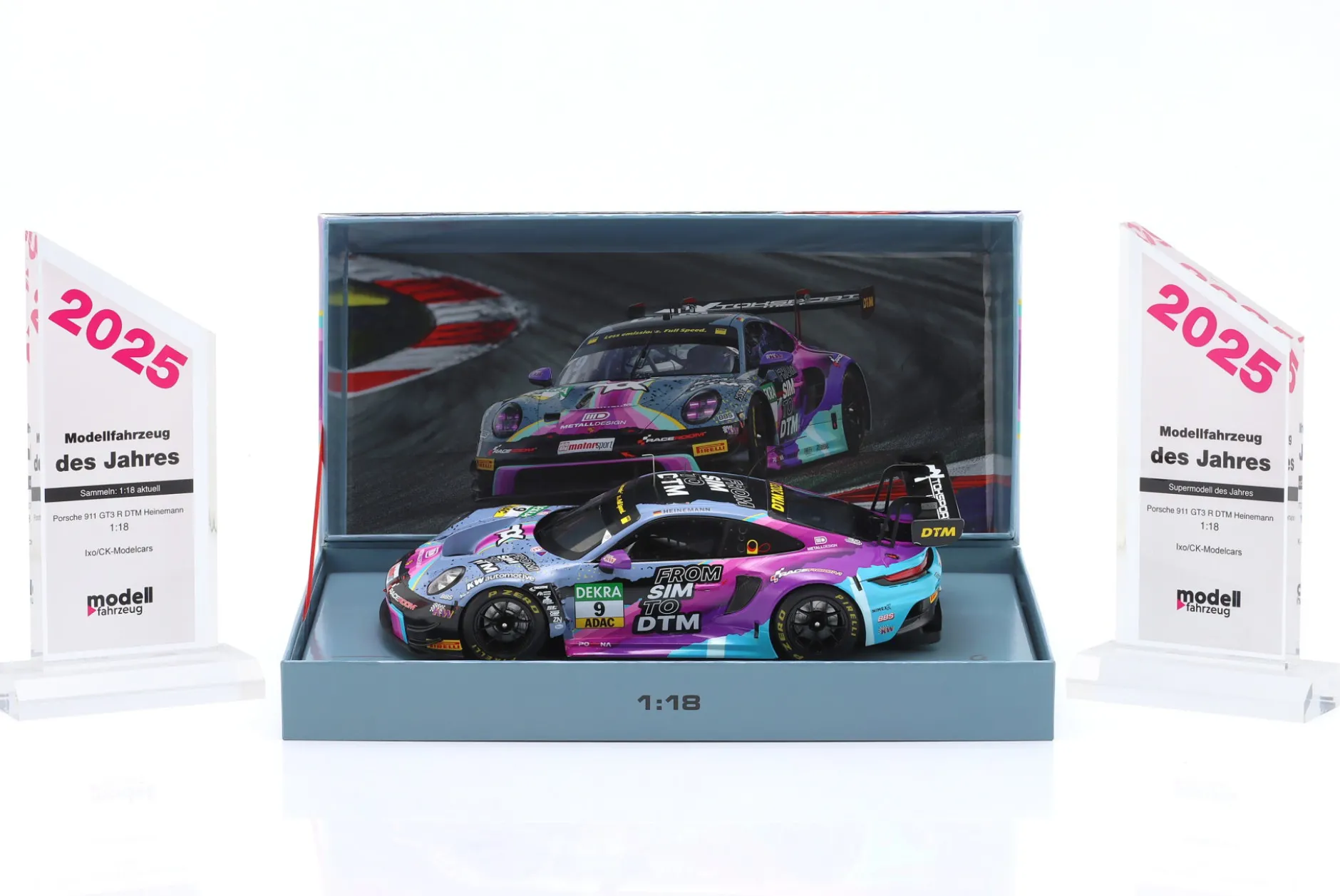 Porsche 911 (992) GT3 R #9 DTM 2023 Tim Heinemann 1:18 Ixo