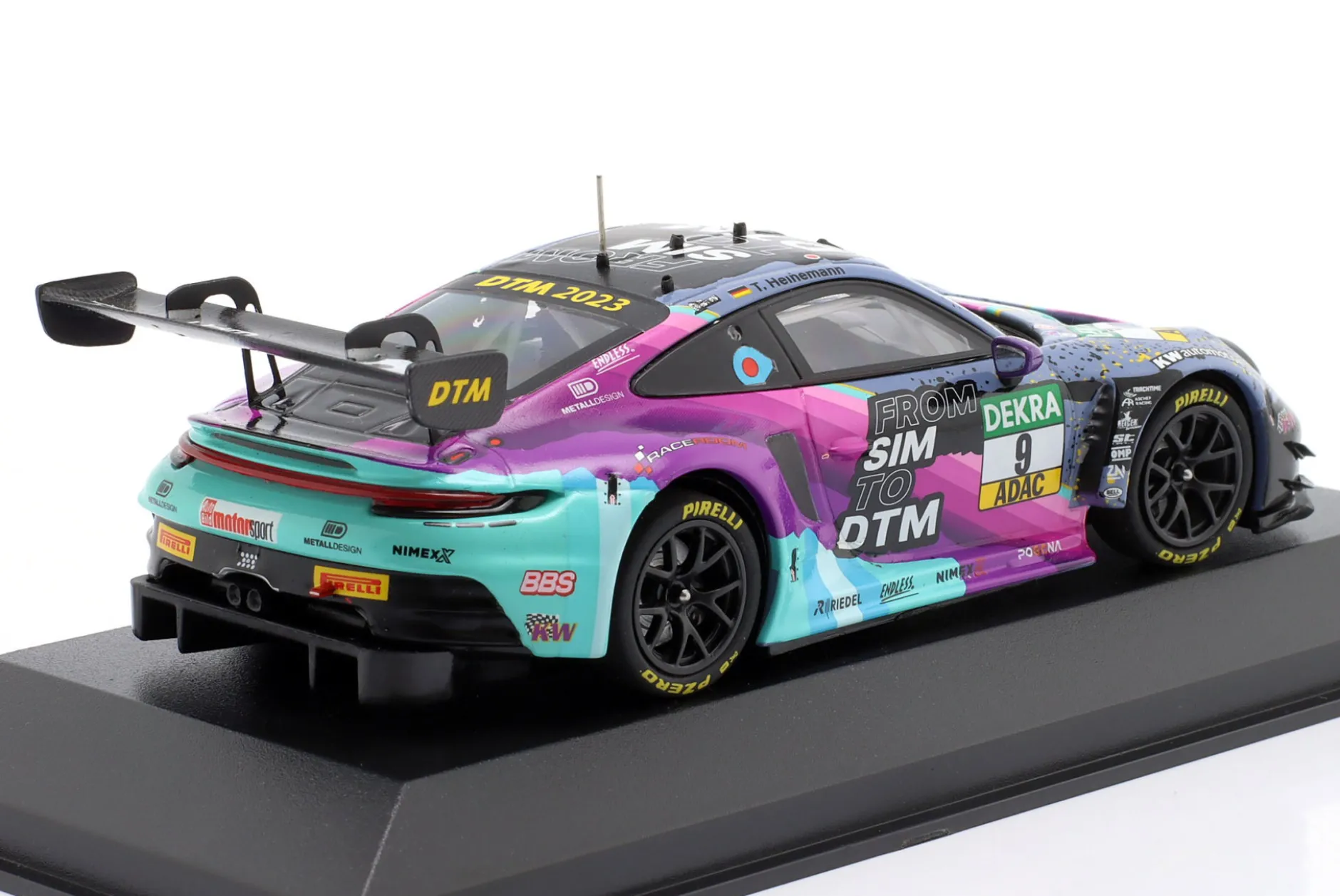 Porsche 911 GT3 R #9 DTM 2023 Tim Heinemann 1:43 Minichamps