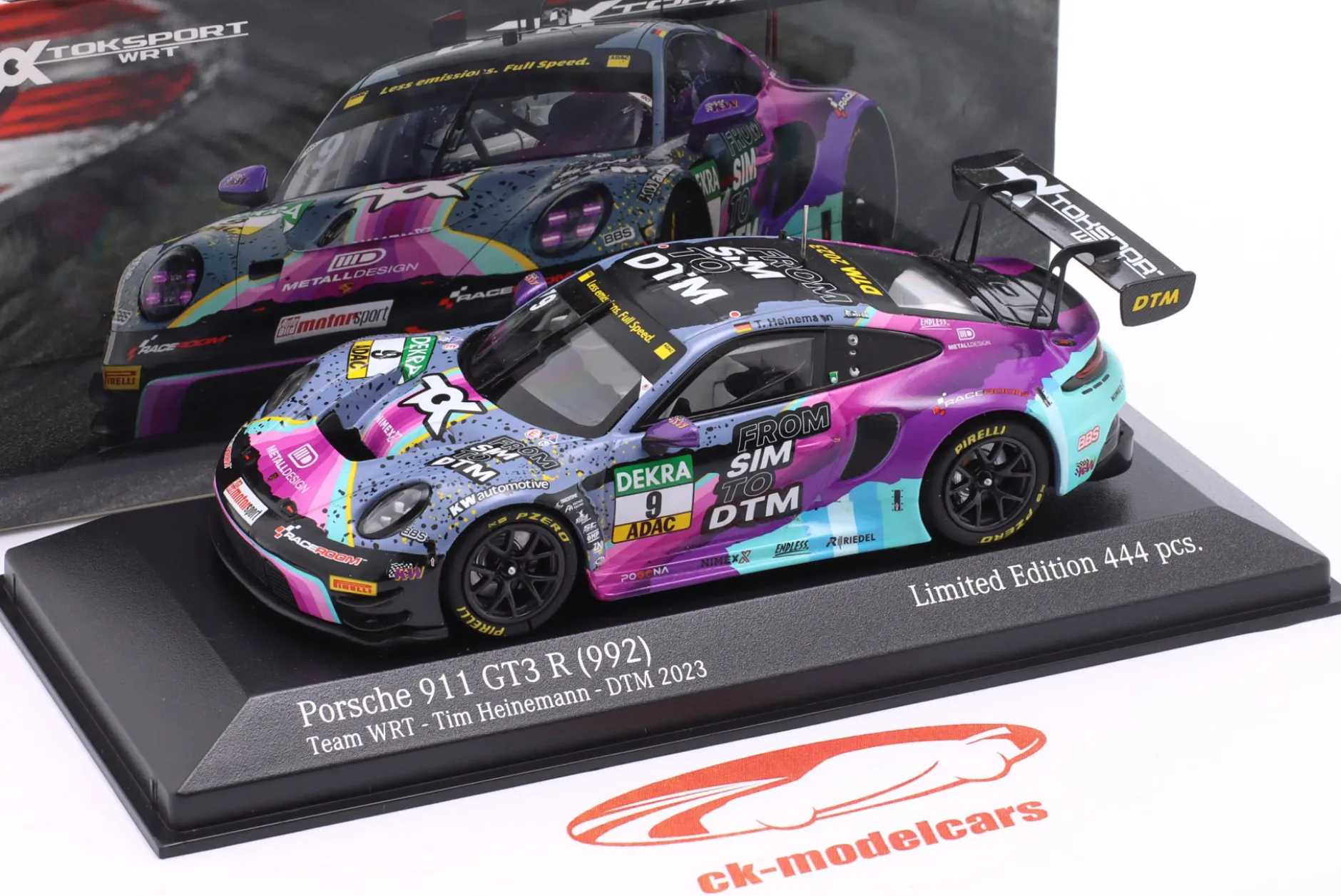 Porsche 911 GT3 R #9 DTM 2023 Tim Heinemann 1:43 Minichamps