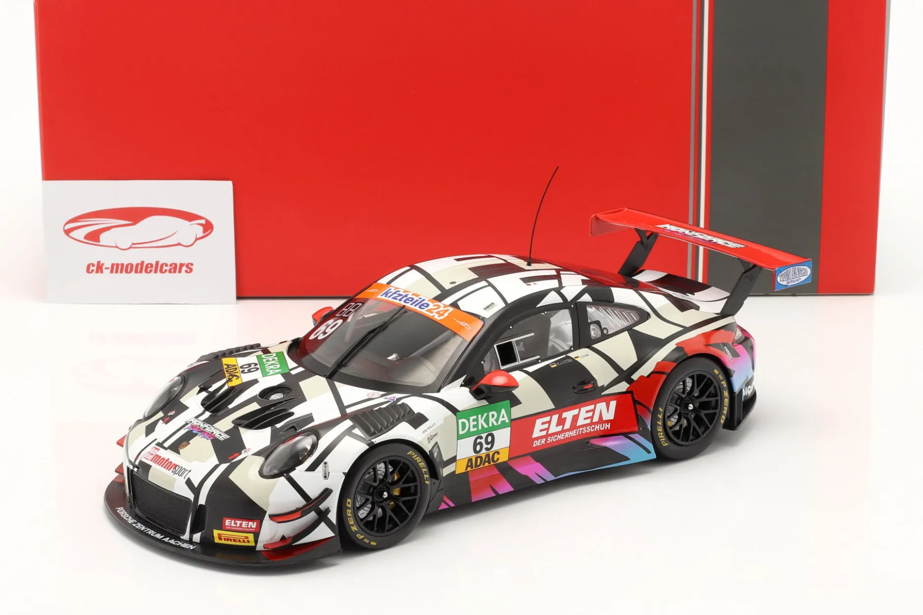 Porsche 911 (991) GT3 R #69 GT Masters 2018 Slooten, Luhr Iron Force 1:18 Ixo