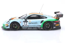 Porsche 911 GT3 R Gulf #12 4th 24h Spa 2020 Campbell, Pilet, Jaminet 1:18 Ixo