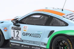 Porsche 911 GT3 R Gulf #12 4th 24h Spa 2020 Campbell, Pilet, Jaminet 1:18 Ixo