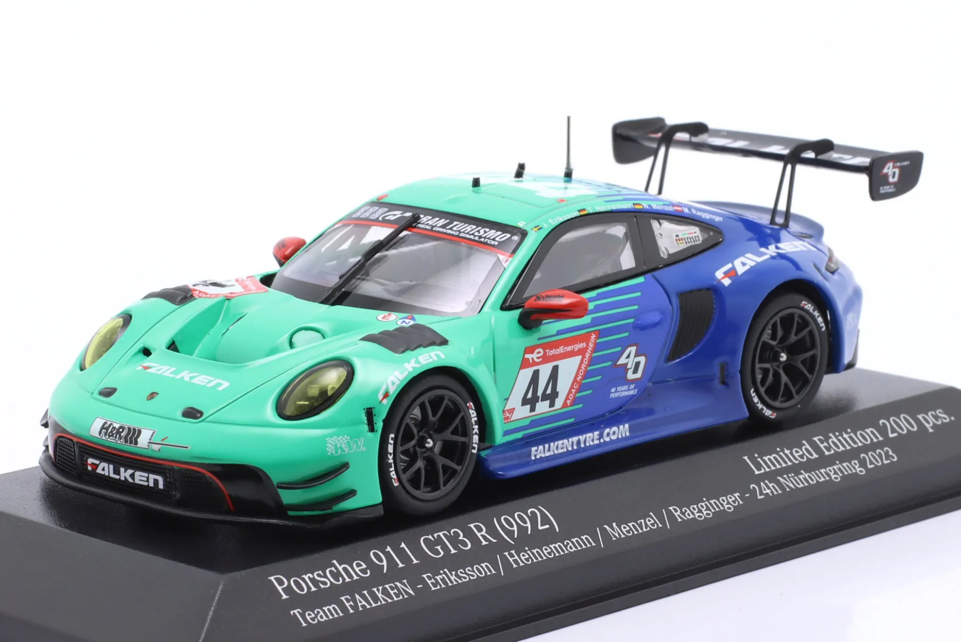 Porsche 911 GT3 R #44 24h Nürburgring 2023 Falken Motorsports 1:43 Minichamps