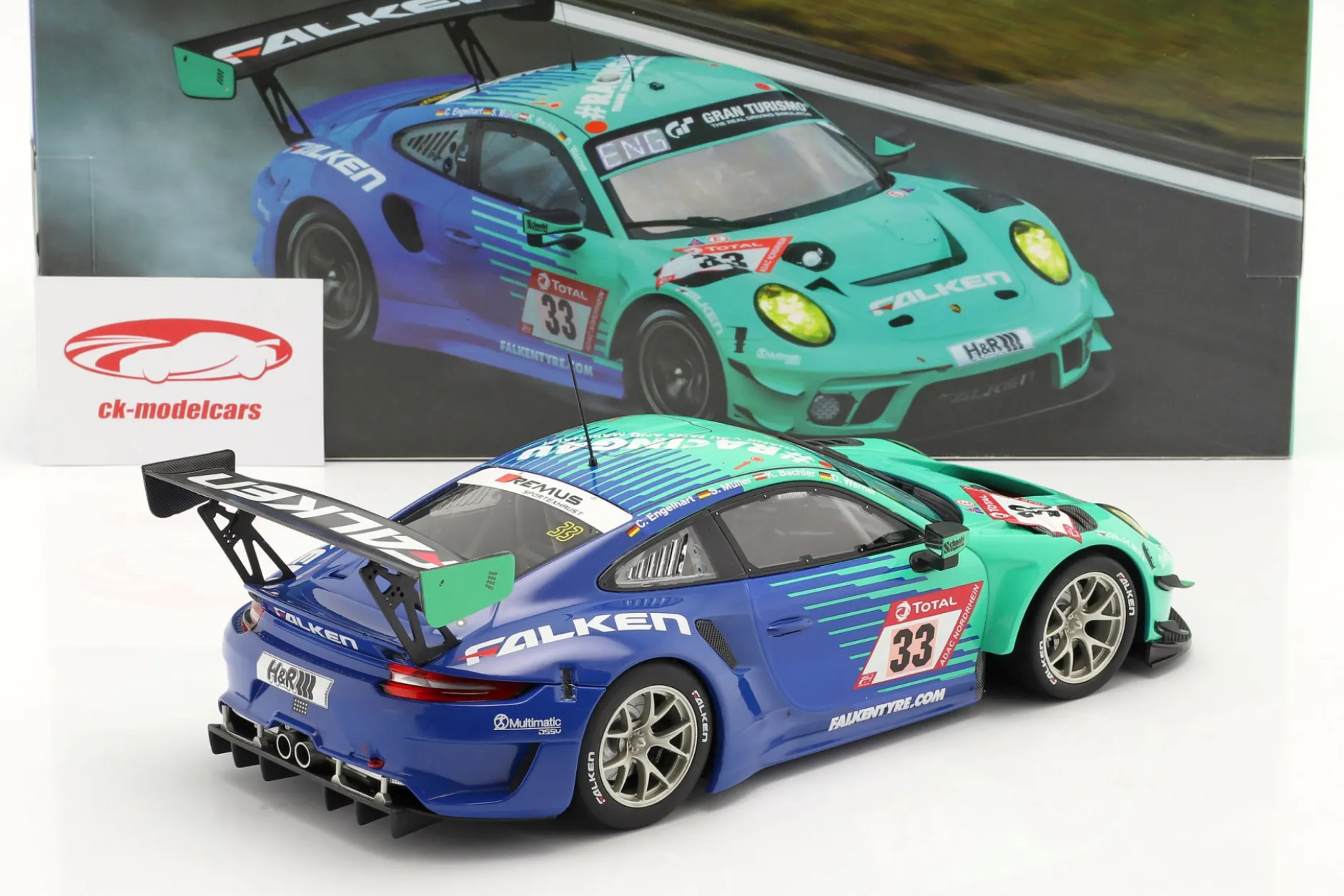 Porsche 911 GT3 R #33 24h Nürburgring 2020 Falken Motorsports 1:18 Minichamps