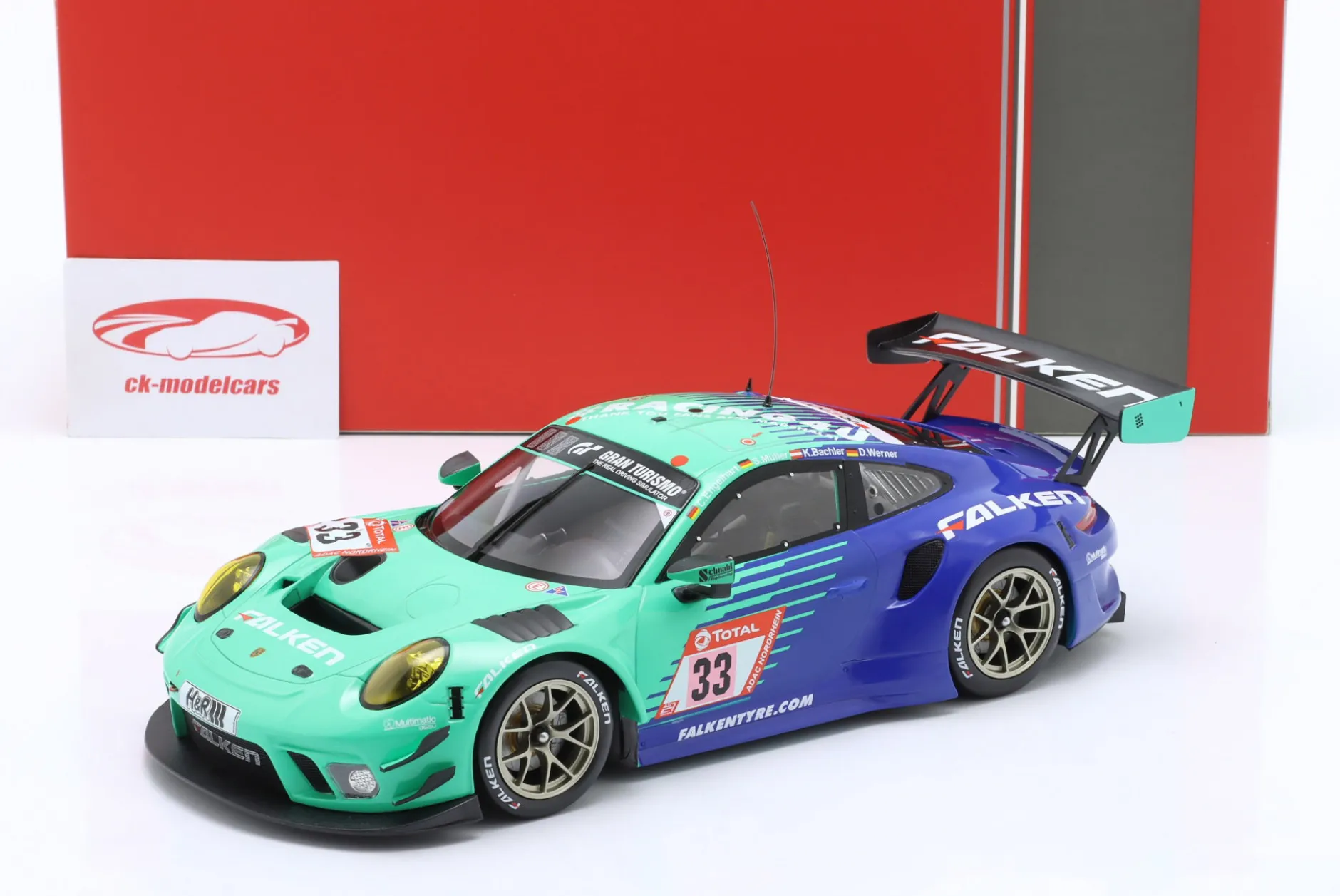 Porsche 911 GT3 R #33 24h Nürburgring 2020 Falken Motorsports 1:18 Ixo