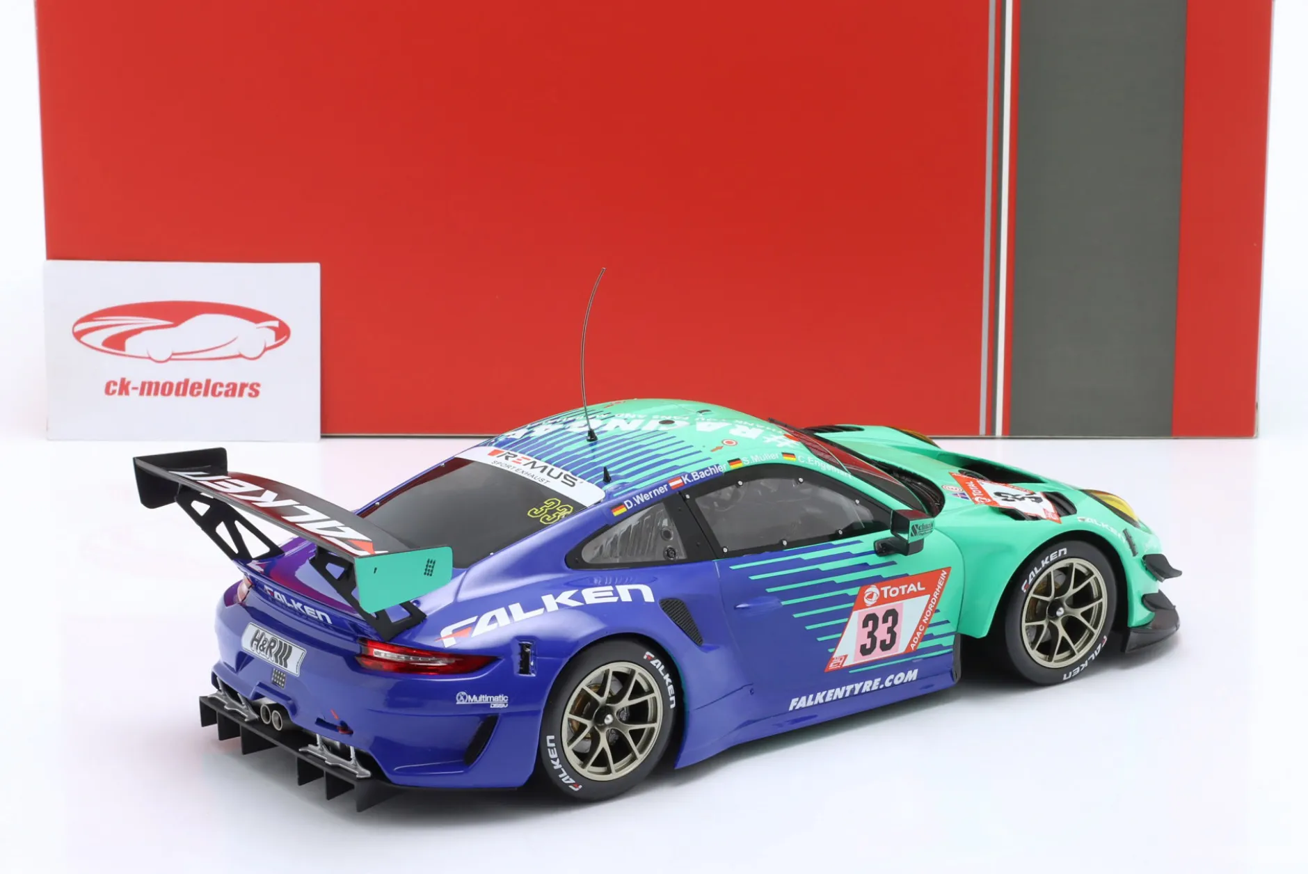 Porsche 911 GT3 R #33 24h Nürburgring 2020 Falken Motorsports 1:18 Ixo