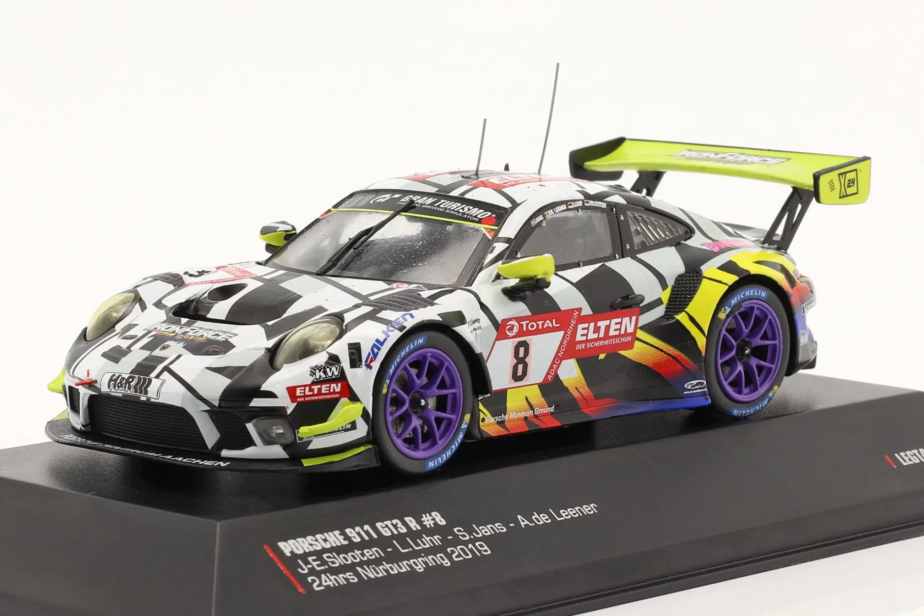Porsche 911 GT3 R #8 24h Nürburgring 2019 Iron Force 1:43 Ixo