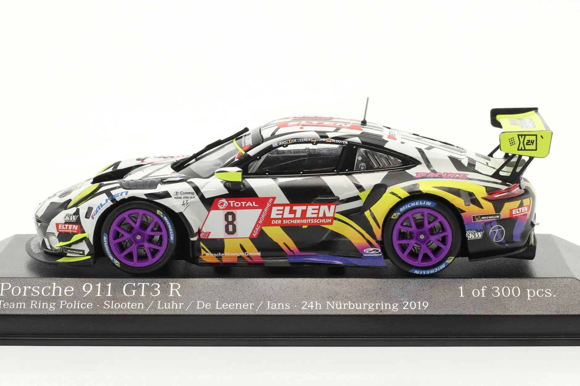 Porsche 911 GT3 R #8 24h Nürburgring 2019 Iron Force 1:43 Minichamps