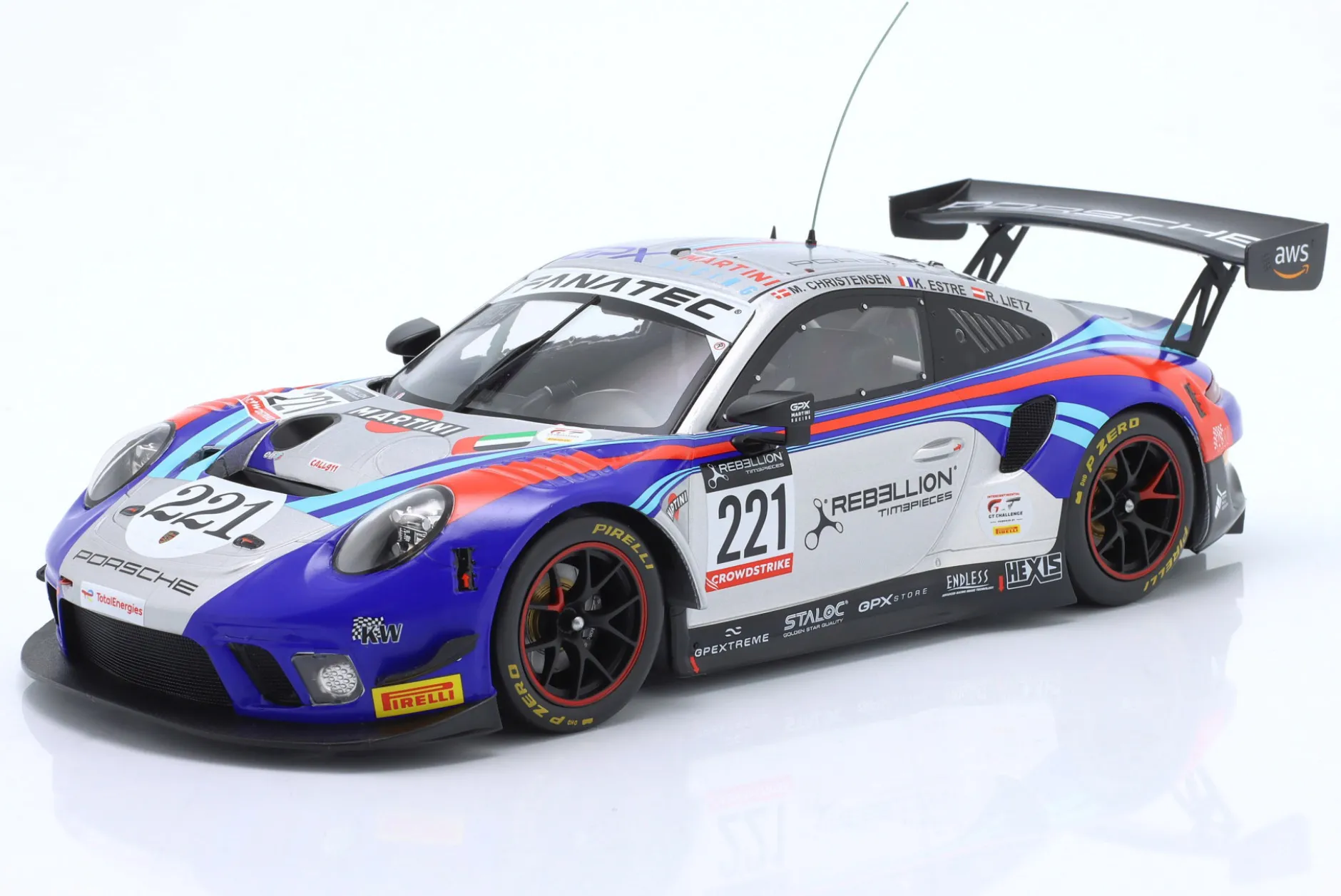 Porsche 911 GT3 R #221 24h Spa 2022 GPX Martini Racing 1:18 Ixo