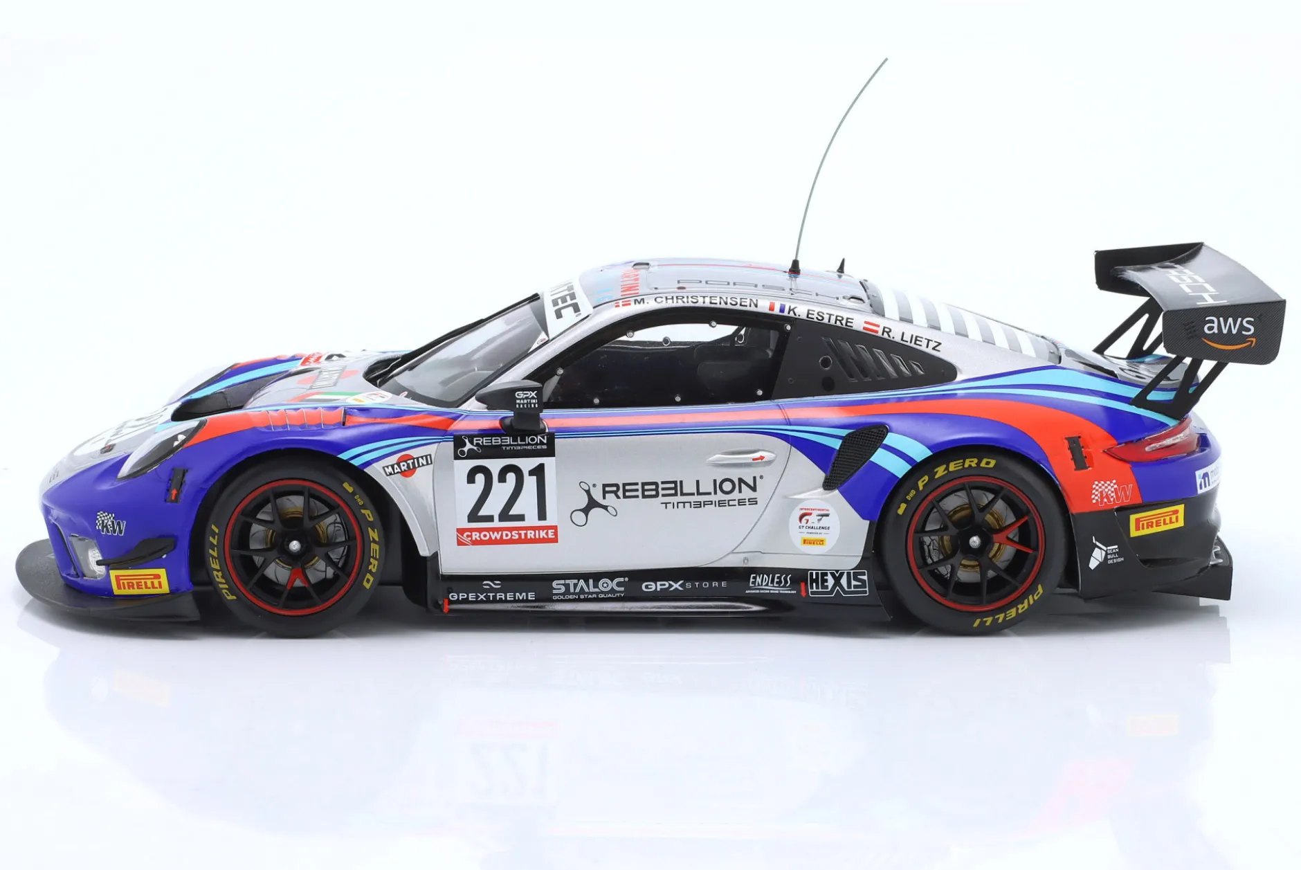 Porsche 911 GT3 R #221 24h Spa 2022 GPX Martini Racing 1:18 Ixo