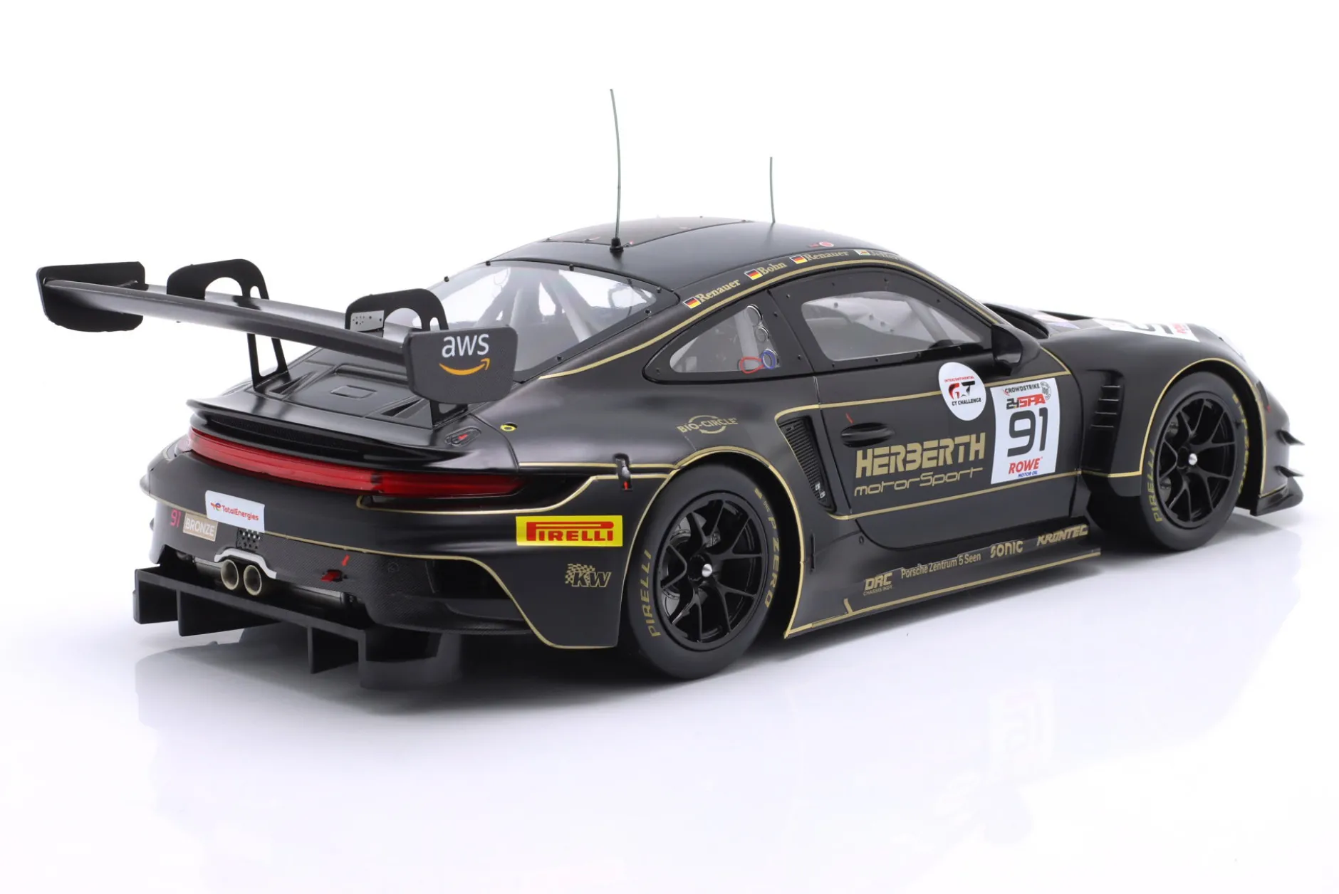 Porsche 911 GT3 R (992) #91 24h Spa 2025 Herberth Motorsport 1:18 Ixo