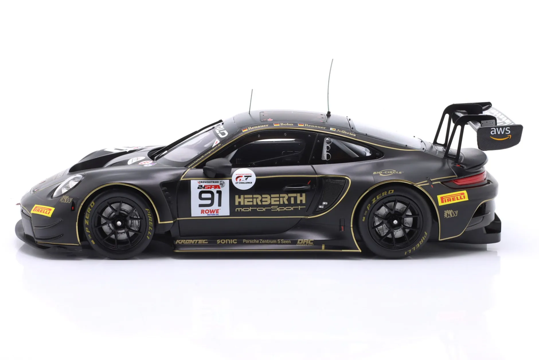 Porsche 911 GT3 R (992) #91 24h Spa 2025 Herberth Motorsport 1:18 Ixo