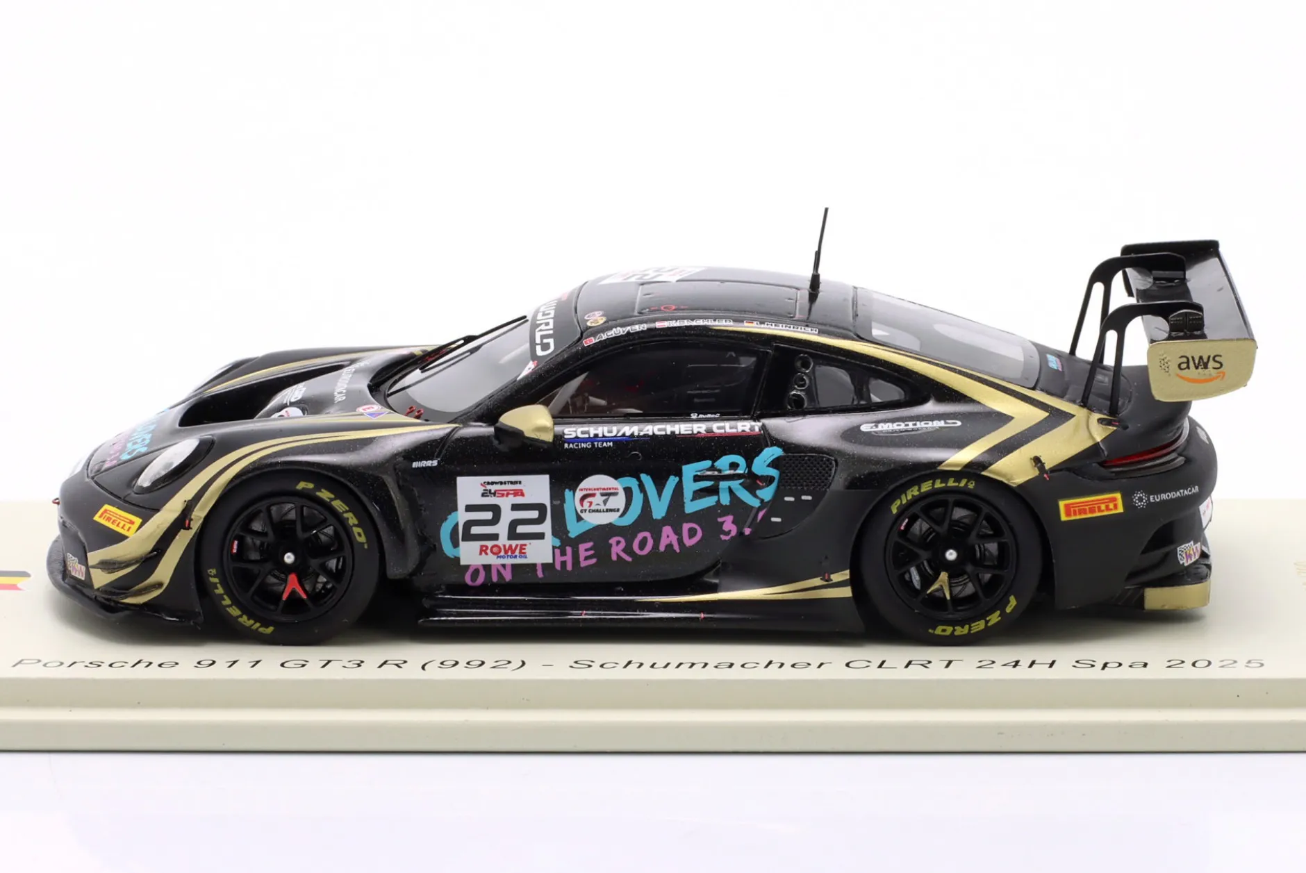 Porsche 911 GT3 R #22 24h Spa 2025 Schumacher CLRT 1:43 Spark