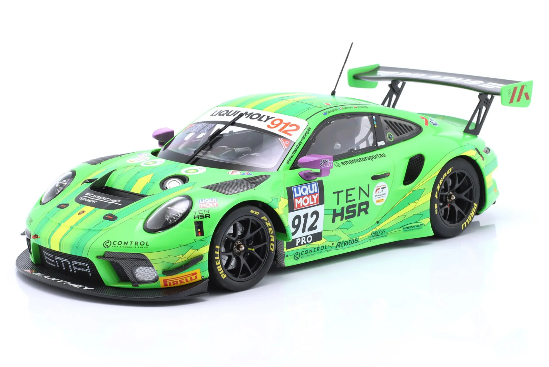 Porsche 911 GT3 R #912 2nd 12h Bathurst 2023 Manthey EMA 1:18 Minichamps