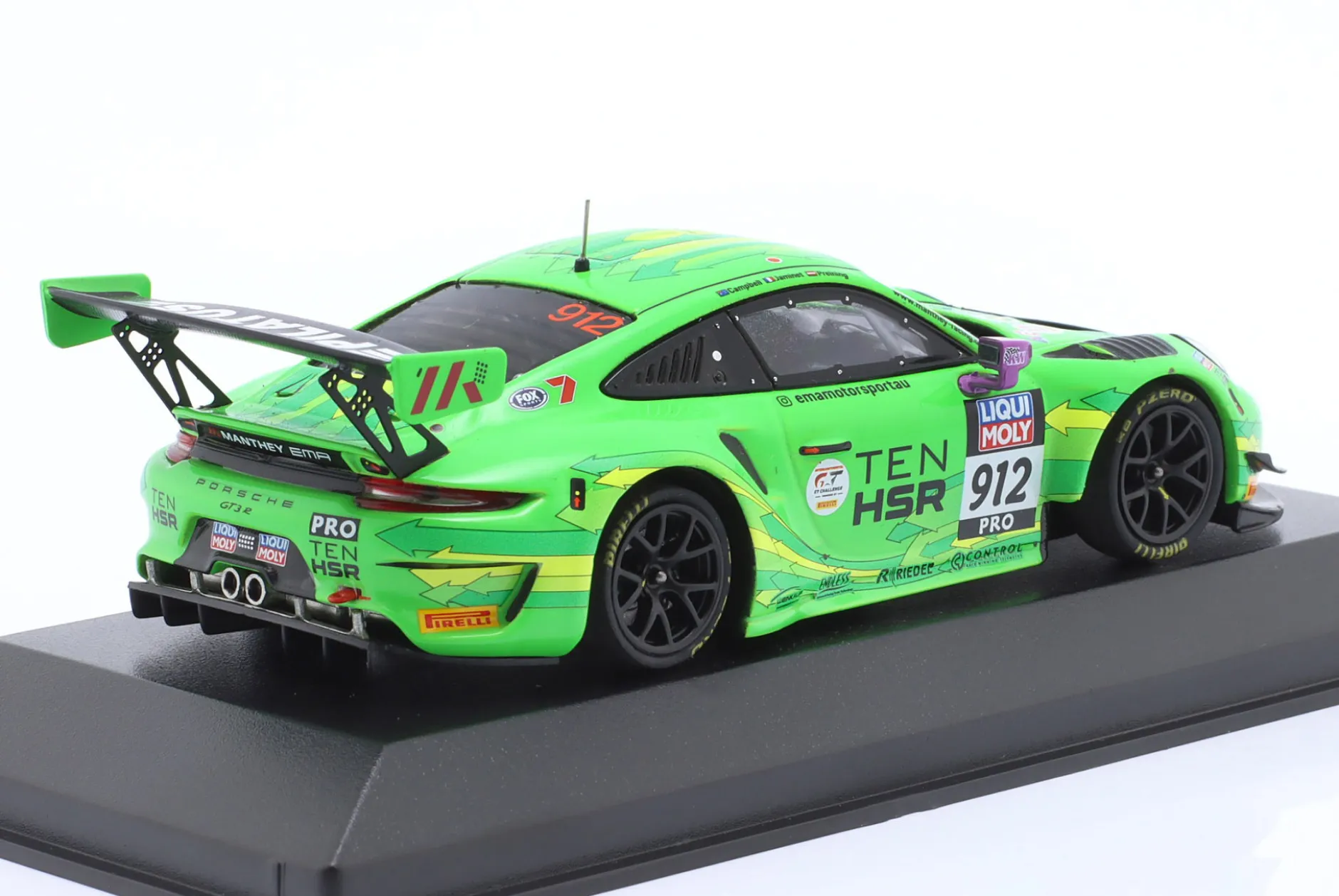 Porsche 911 GT3 R #912 2nd 12h Bathurst 2023 Manthey EMA 1:43 Minichamps